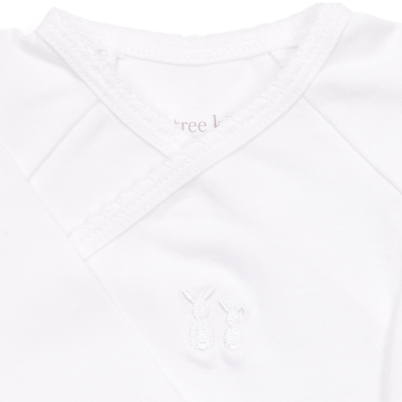 Wickelbody langärmelig white