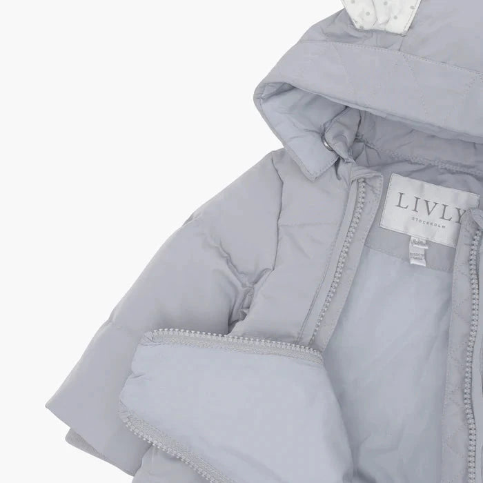 Baby Winteroverall mit Daunenfüllung - grau