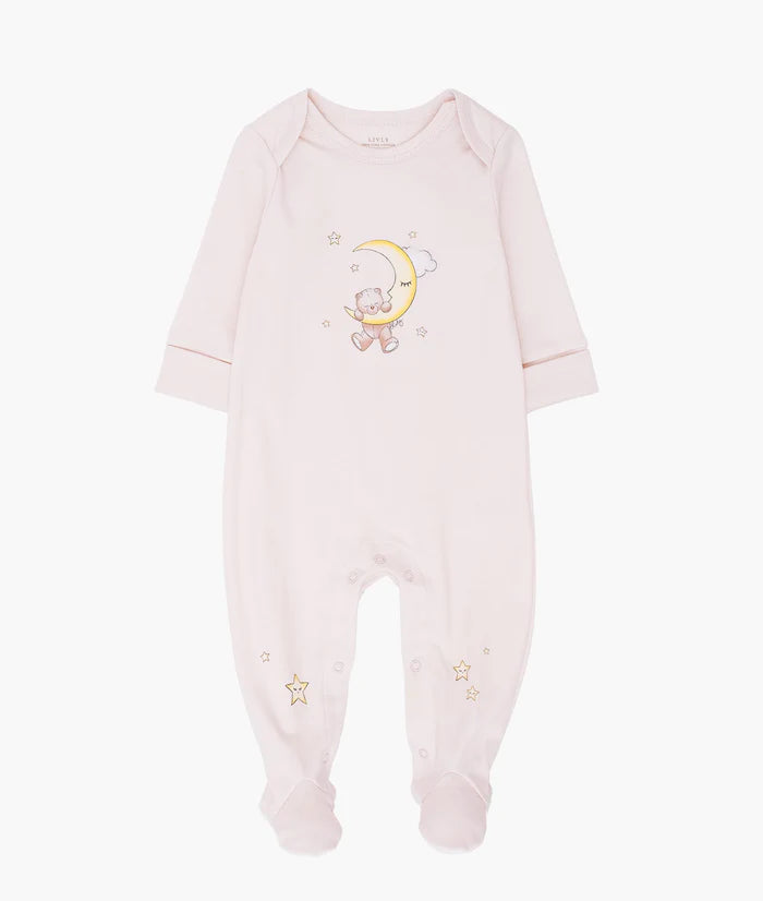 Livly Baby Strampler Teddy Dream rosa