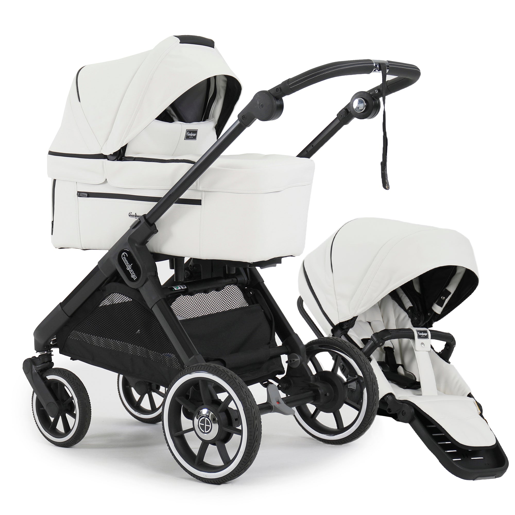 Kinderwagen SENTO LUX ERGO+ White Leatherette