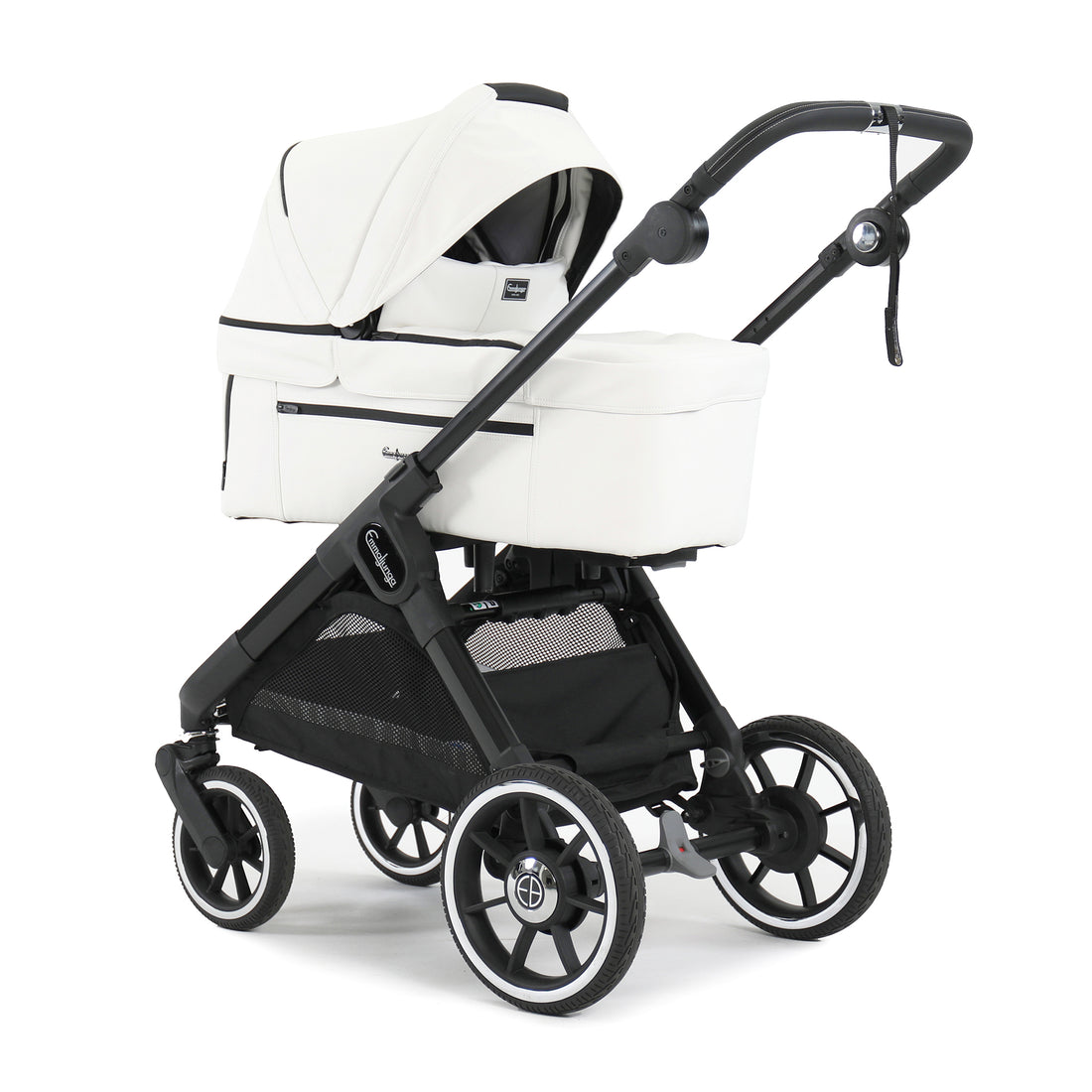 Emmaljunga Kinderwagen Lux Ergo + White Leatherette
