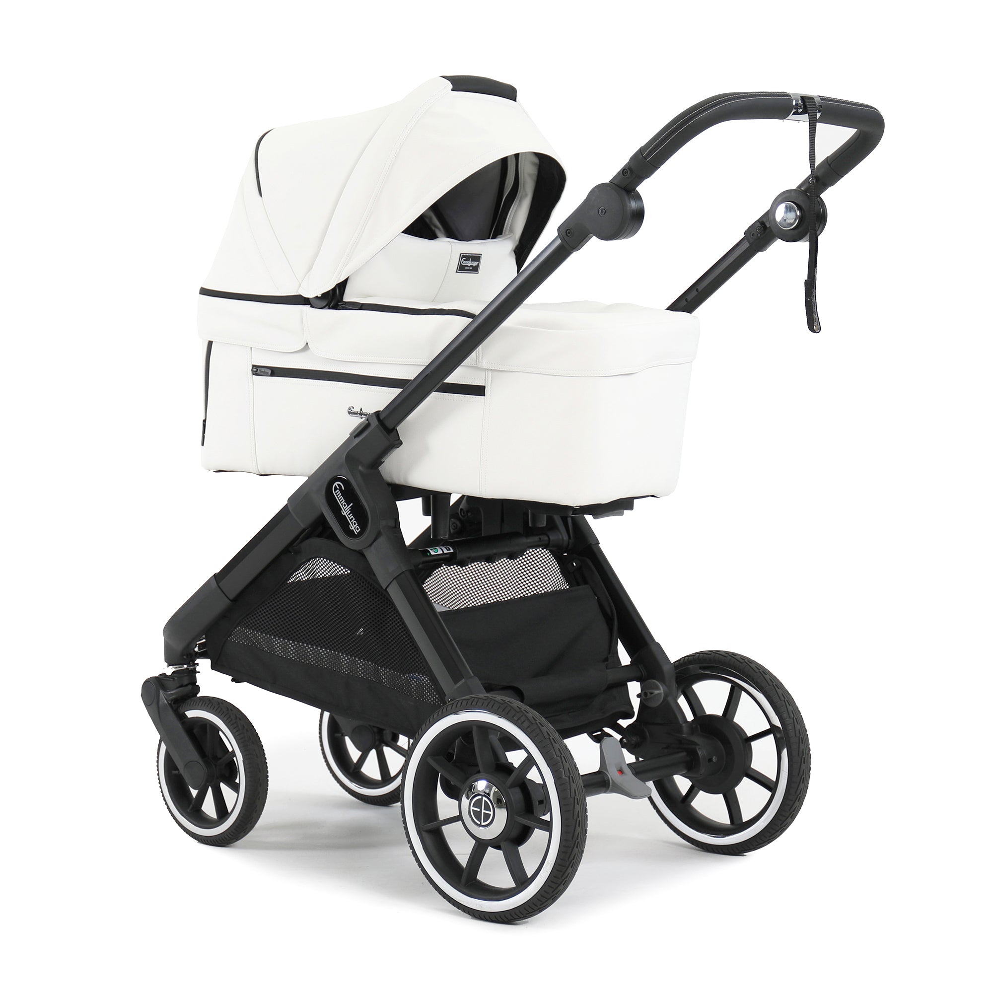 Emmaljunga Kinderwagen Lux Ergo + White Leatherette
