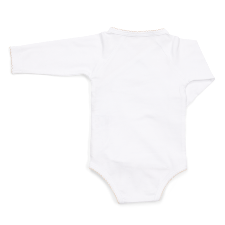 Wickelbody langärmelig white