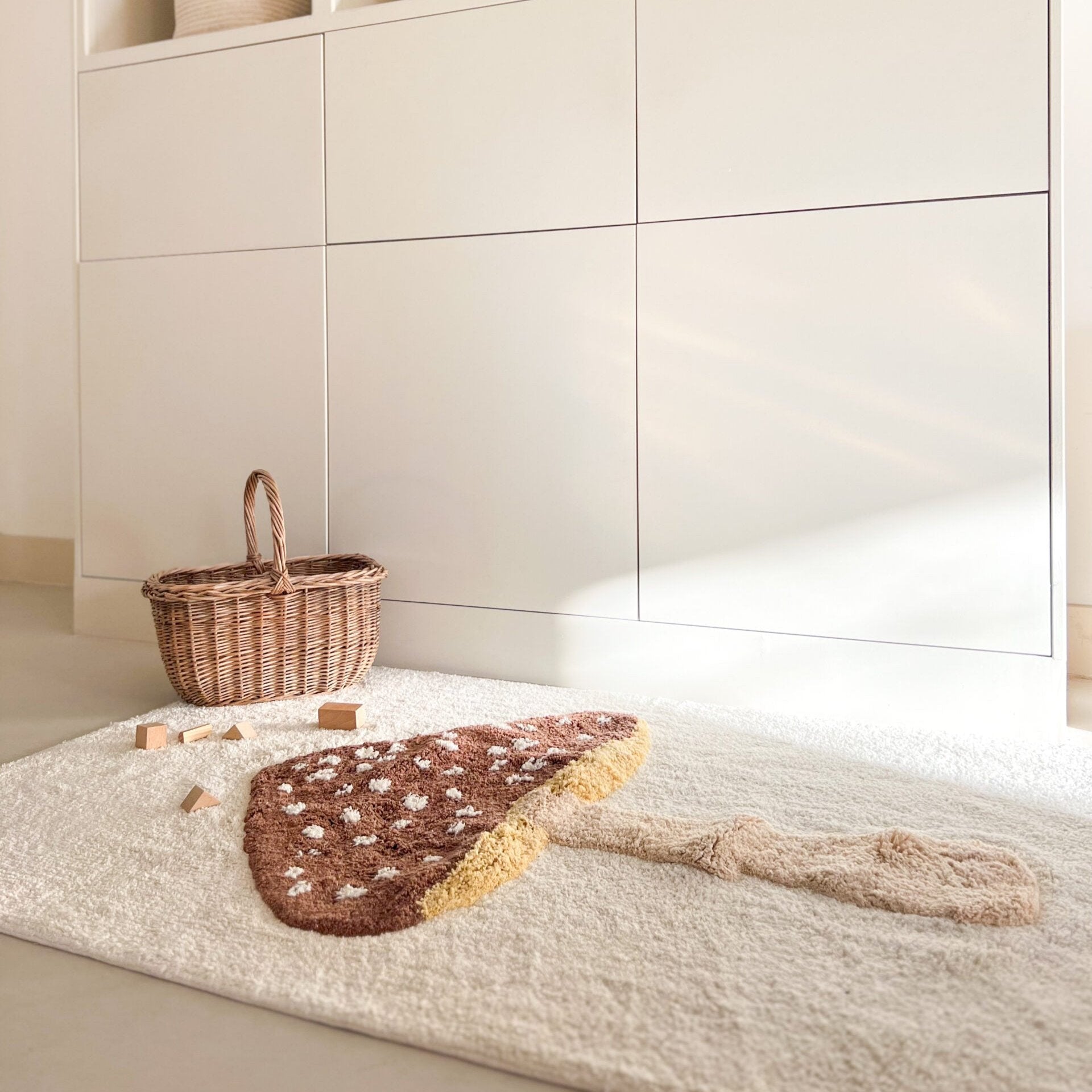 Teppich "Mushroom" aus Baumwolle