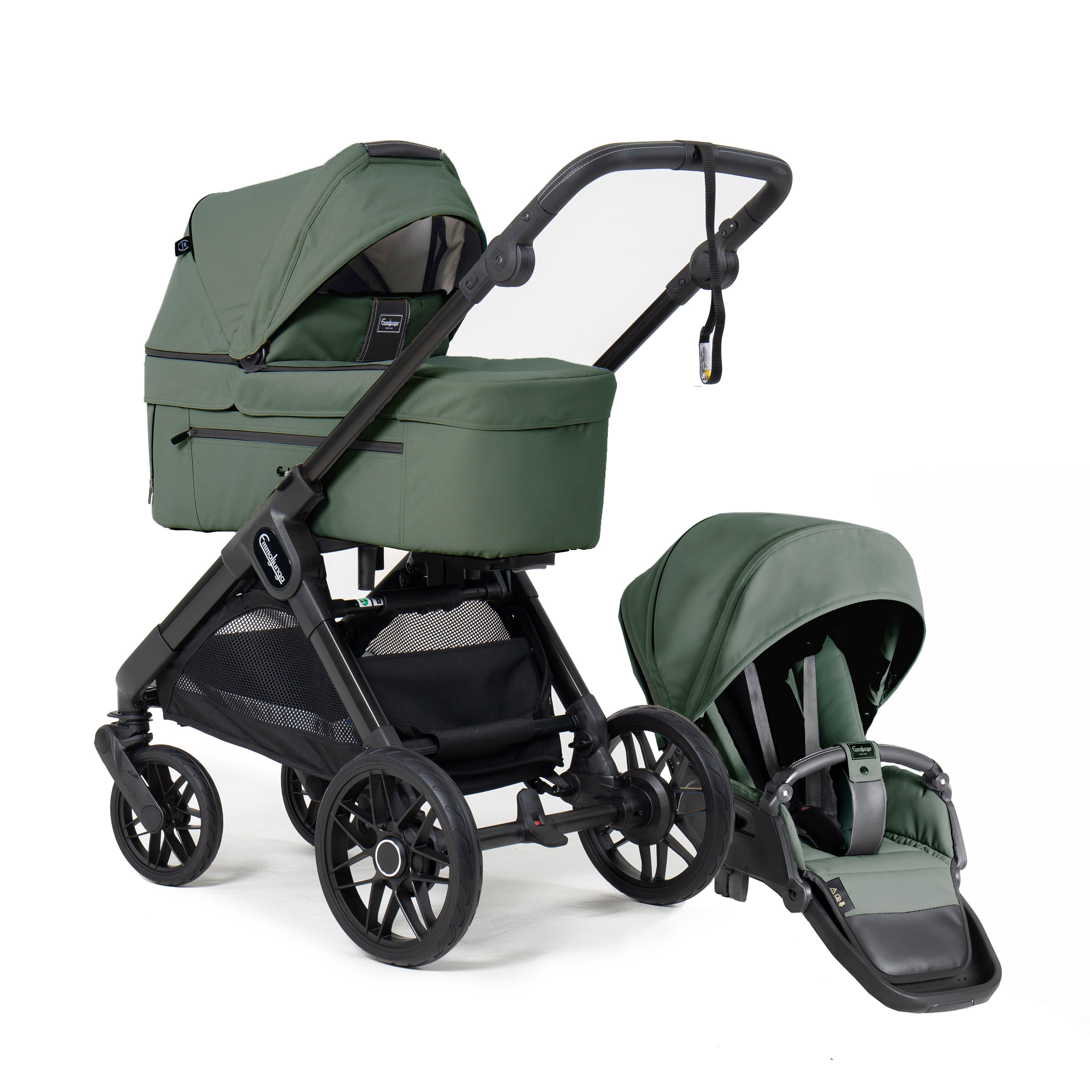 Emmaljunga Kinderwagen SENTO MAX Flat+ Urban Green – harmony ambiente