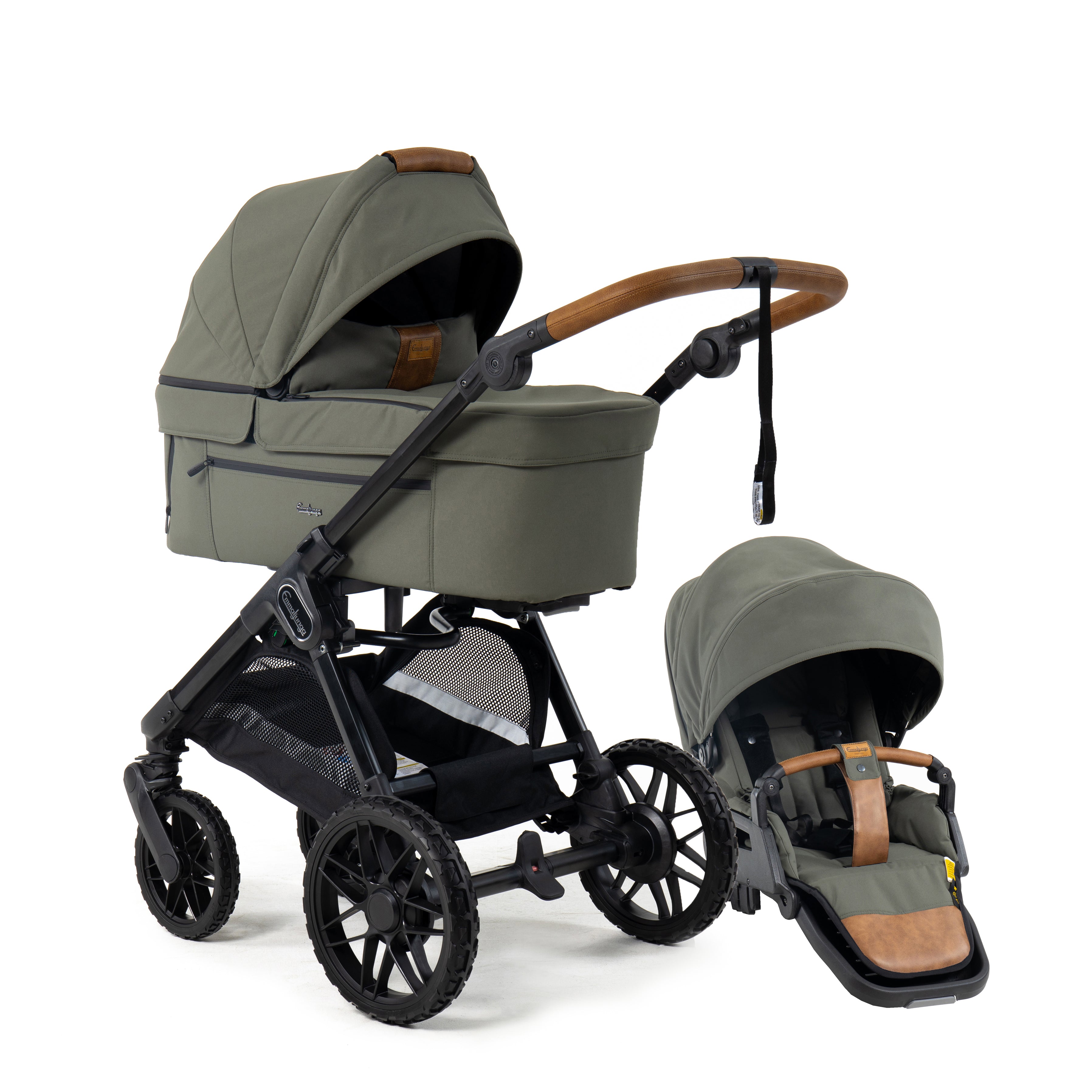 Emmaljunga Kinderwagen SENTO PRO FLAT+ Outdoor Green – harmony ambiente