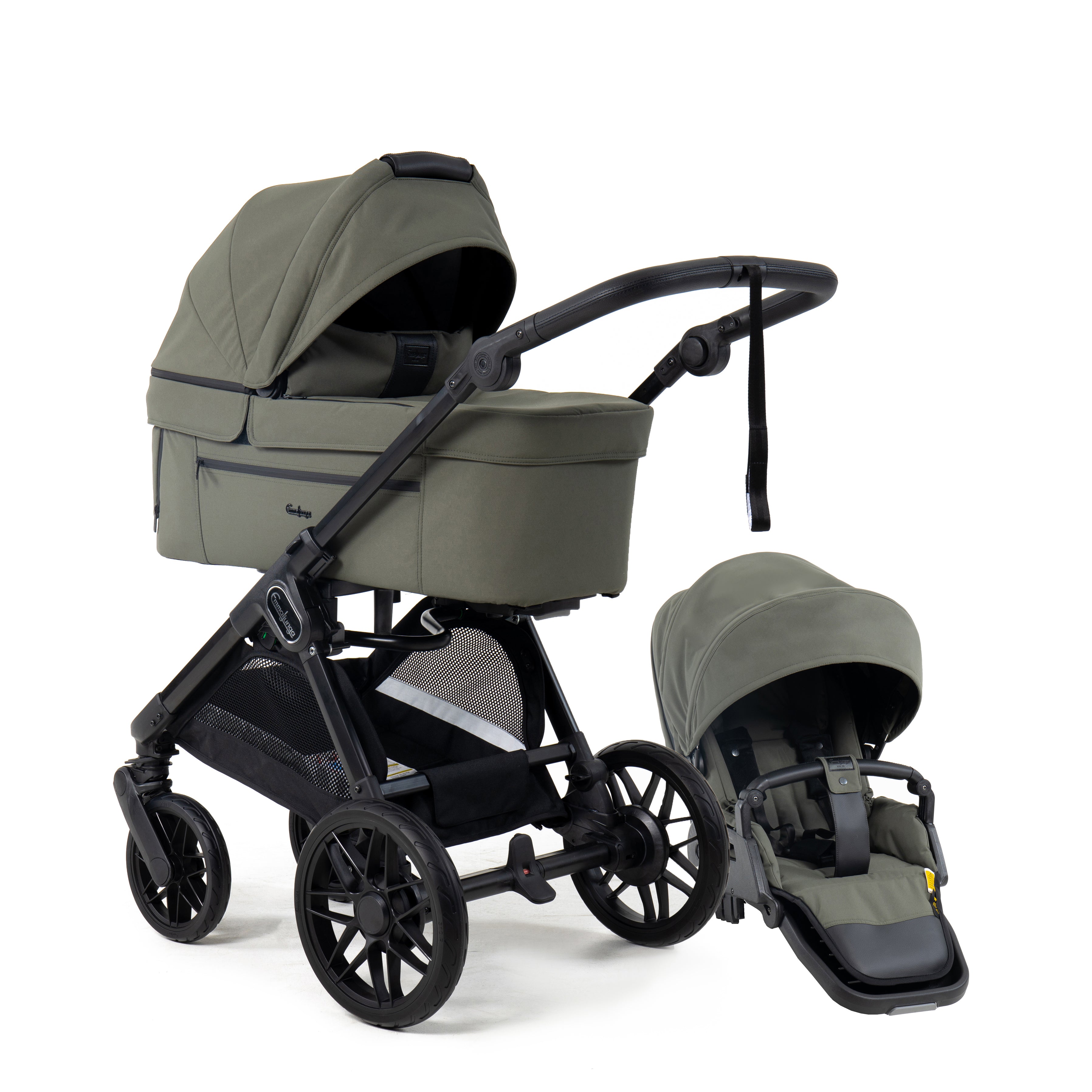 Emmaljunga Kinderwagen SENTO Pro FLAT+ Urban Green – harmony ambiente