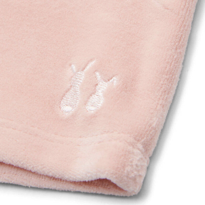 Baby Set aus Samt blush pink