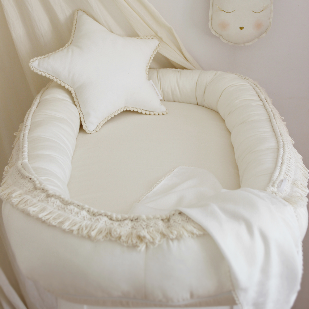 Babynest Boho vanille von Cotton & Sweets