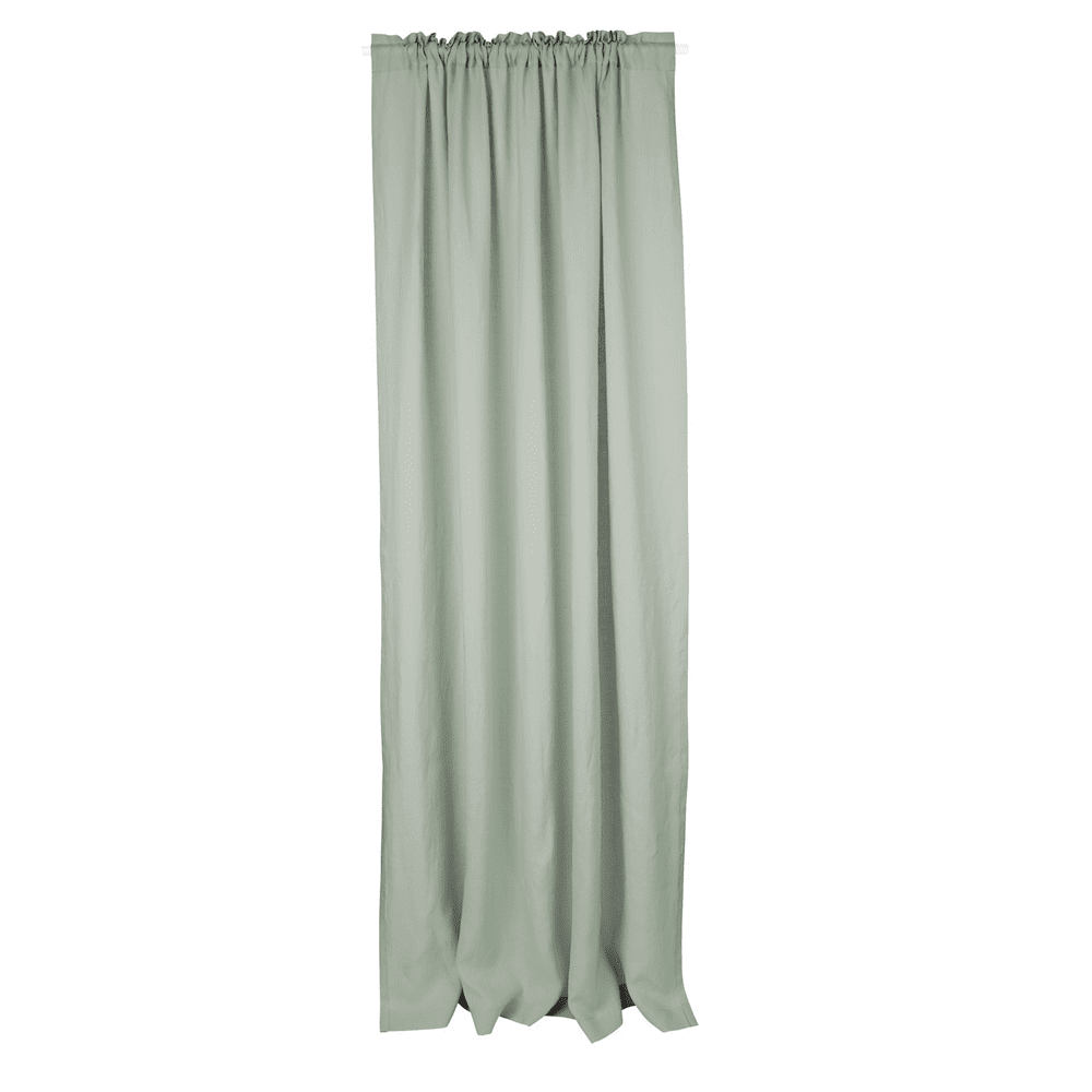Vorhang aus Leinen sage green