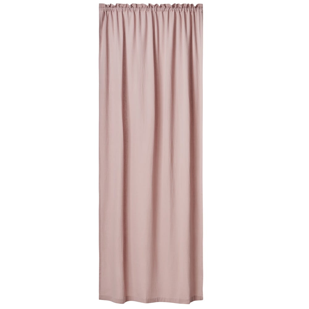 Vorhang aus organischem Musselin dusty pink