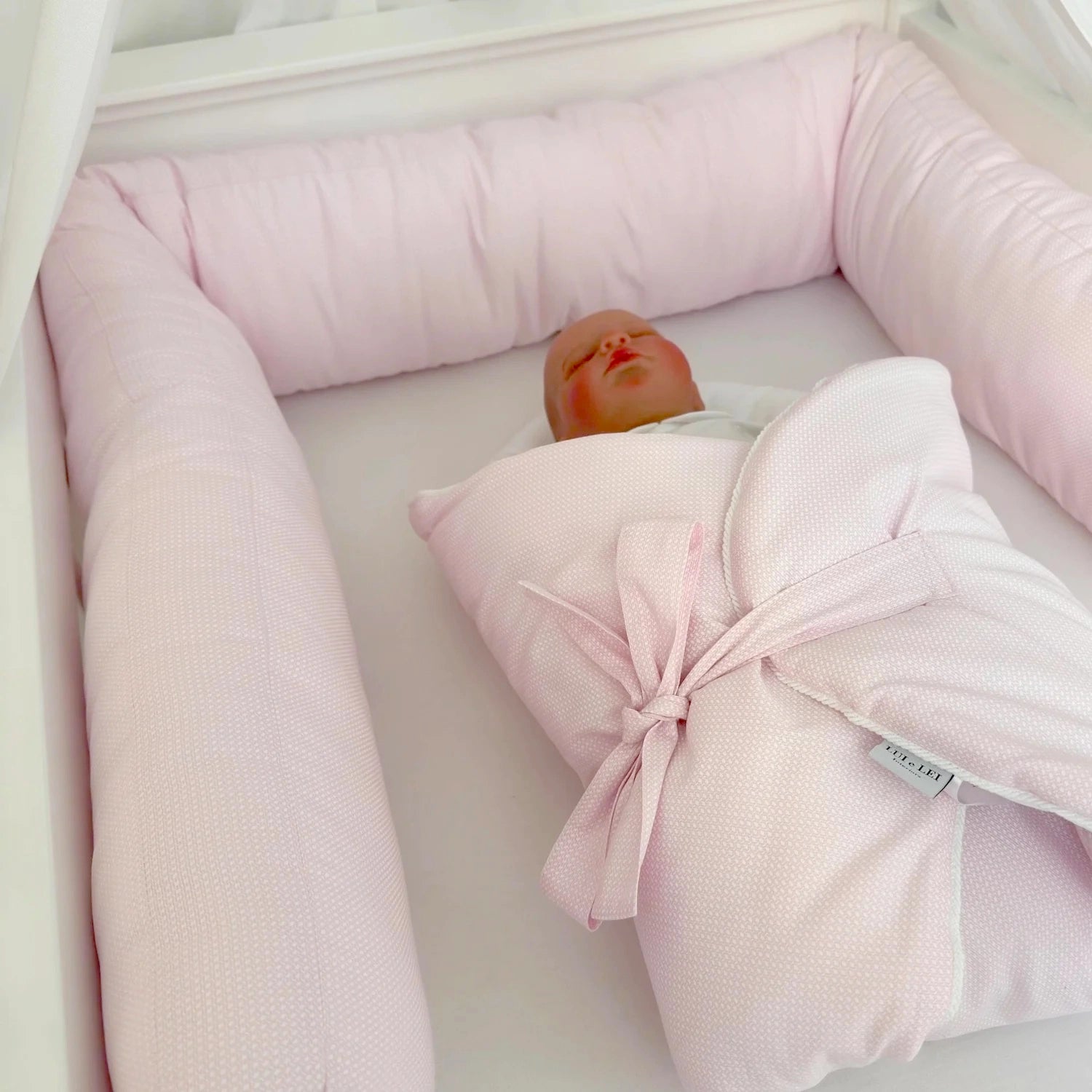 LUI e LEI Bettumrandung ELEGANCE Dreamy Pink 210cm