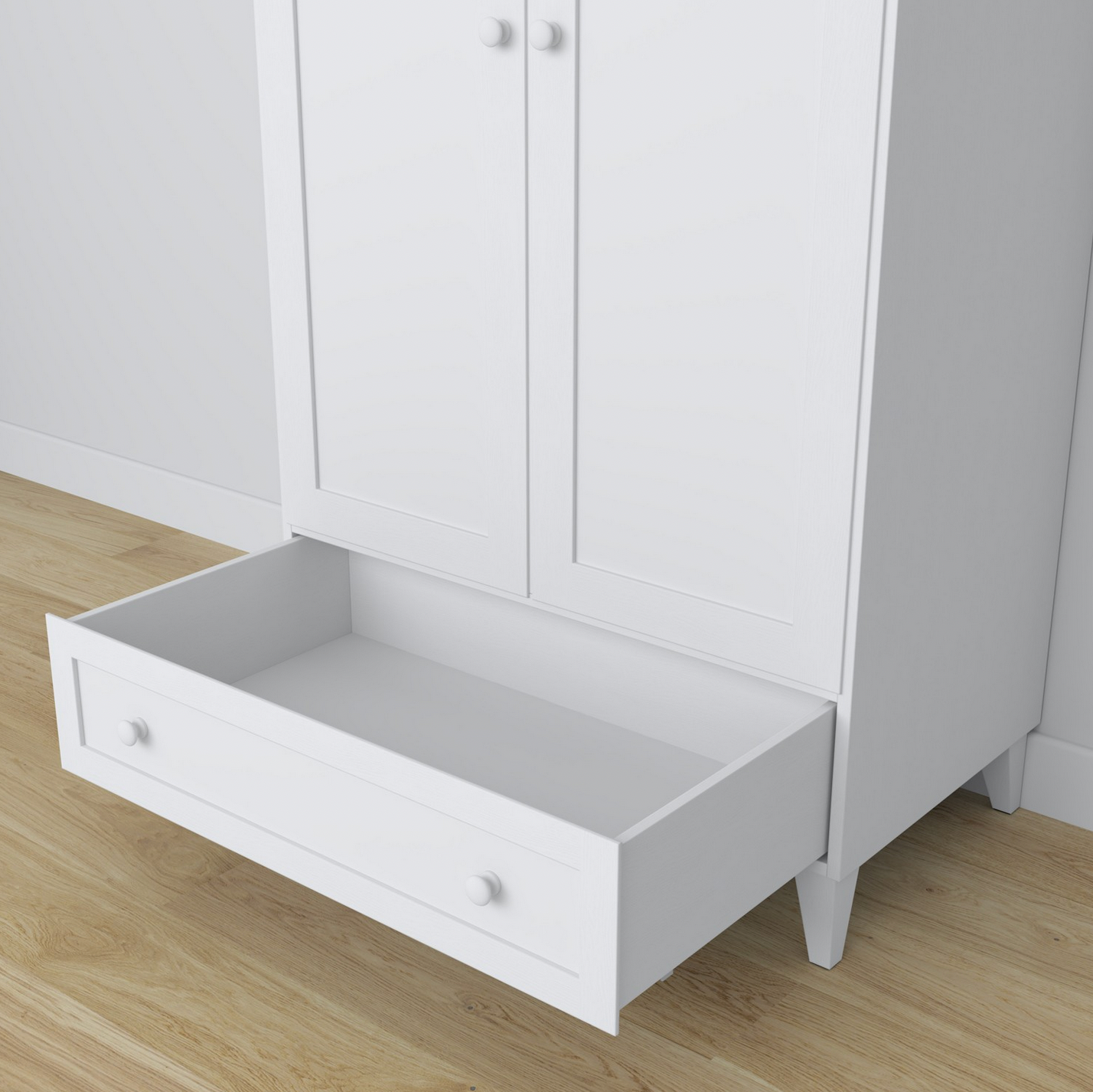 Kleiderschrank NORSK weiß