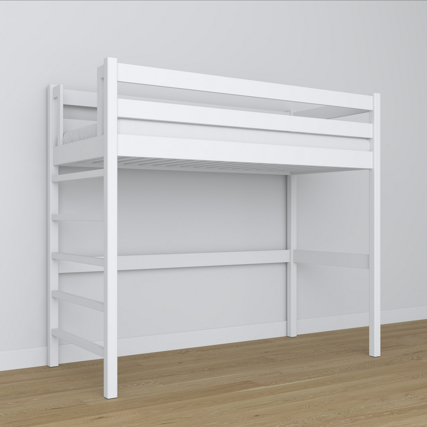 Hochbett WOODY 01 weiß