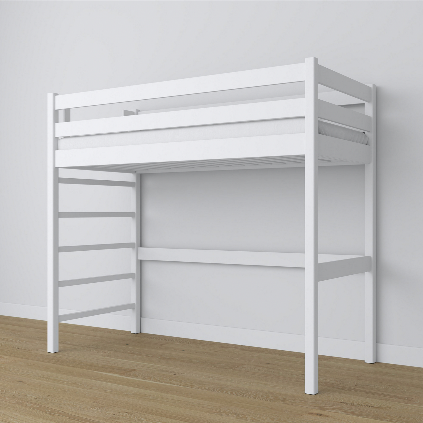 Hochbett WOODY 01 weiß