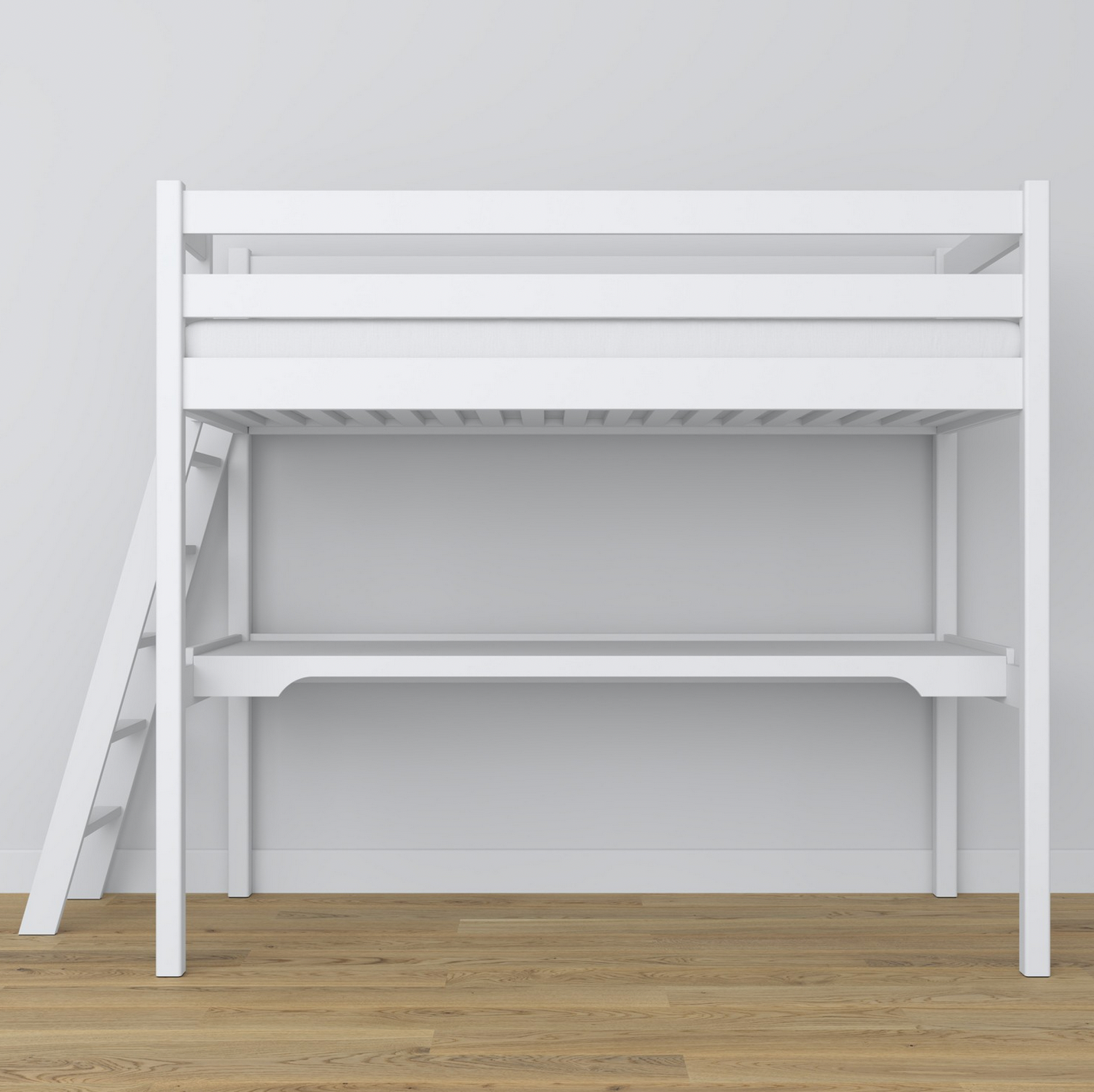 Hochbett WOODY 02 mit Schreibtisch