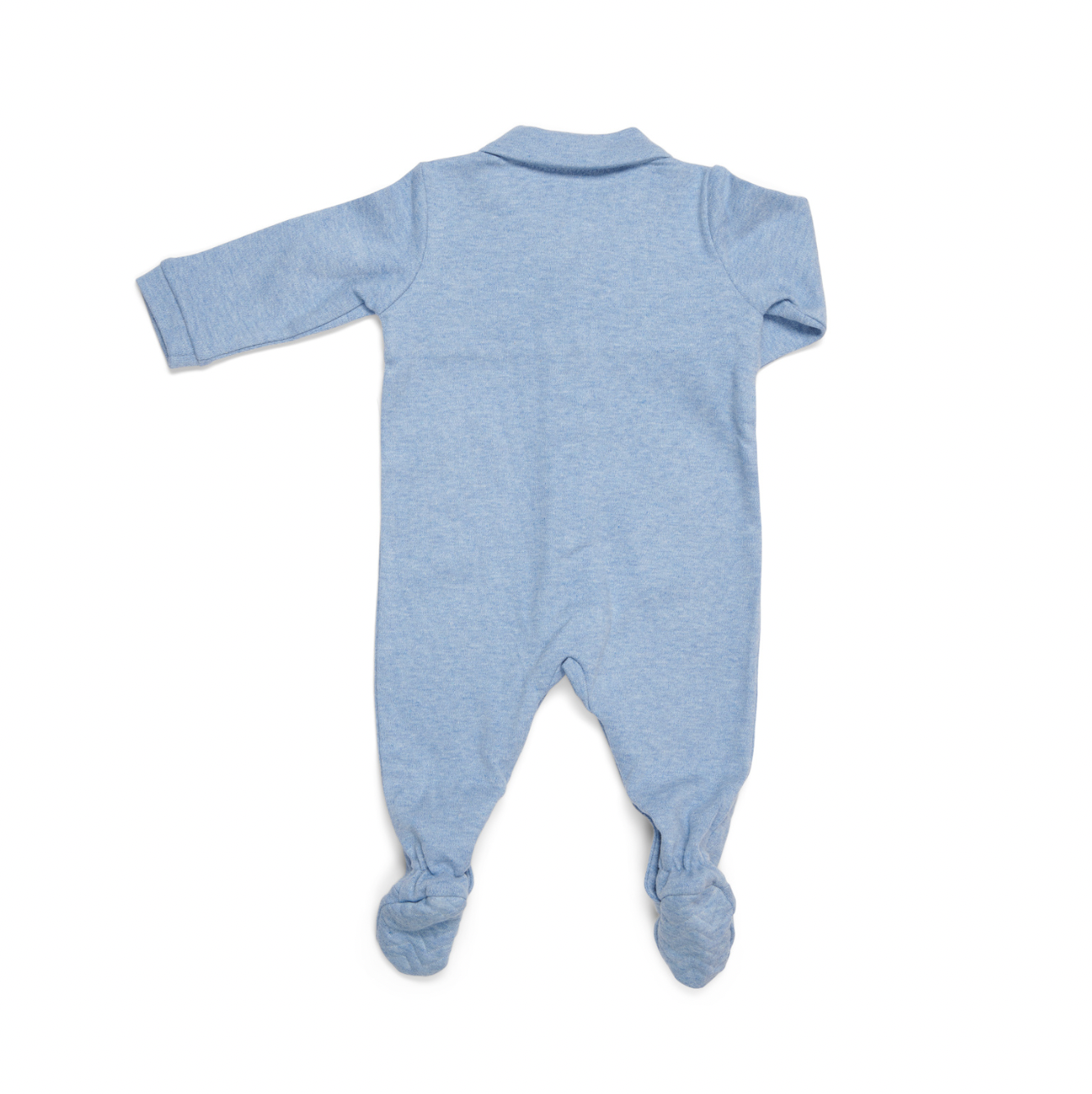 Baby Strampler Chevron denim blue
