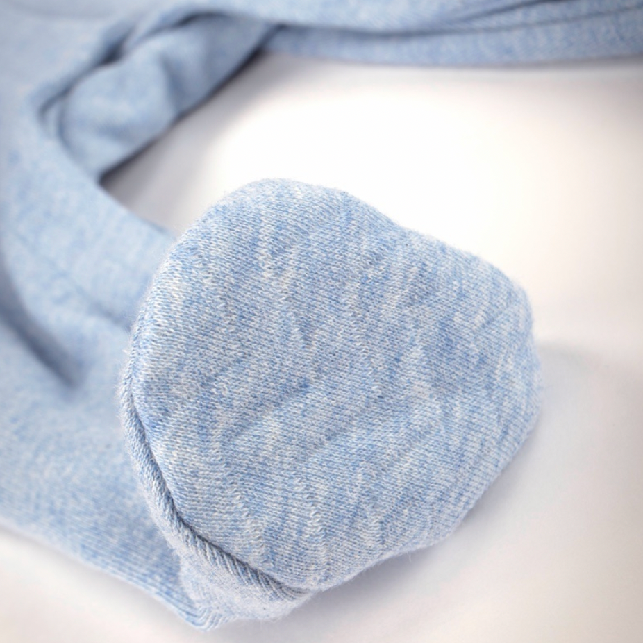 Baby Strampler Chevron denim blue