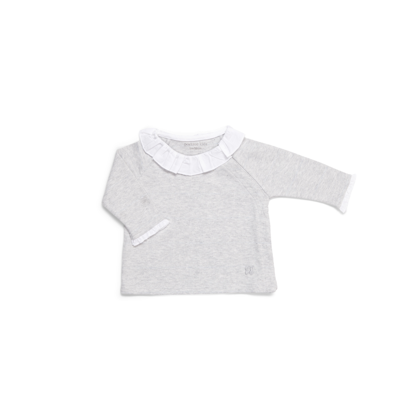 Baby Set mit Rüschen Light Grey
