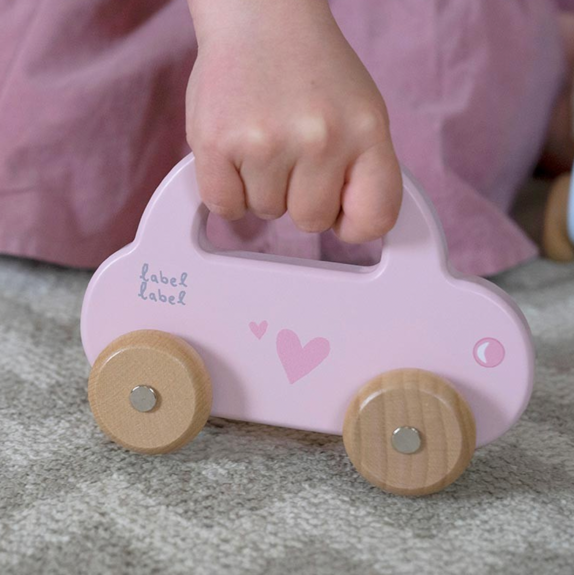 Kinder Holzauto rosa ab 18 Monaten