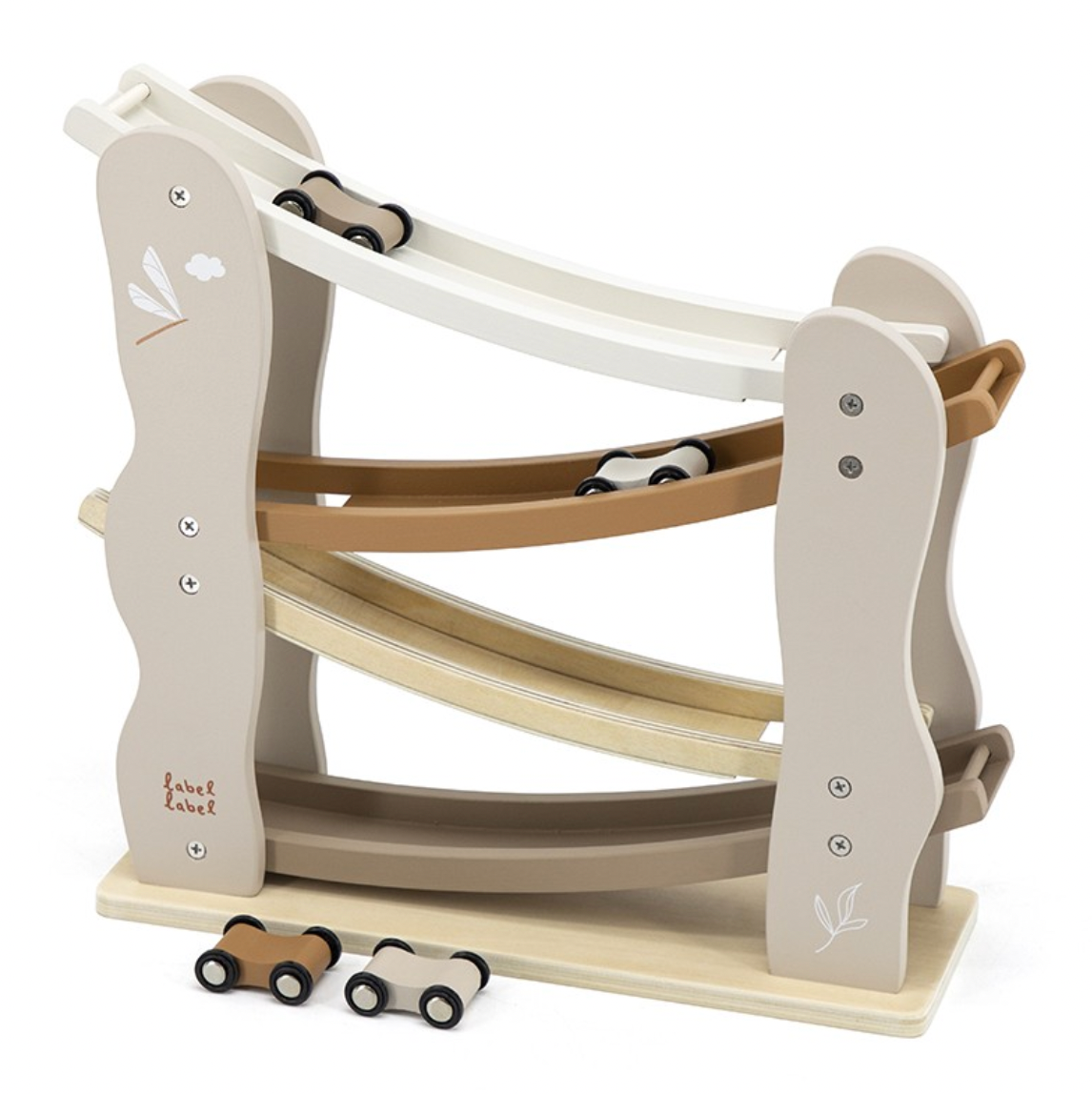 Autorutsche aus Holz nougat ab 18 Monaten