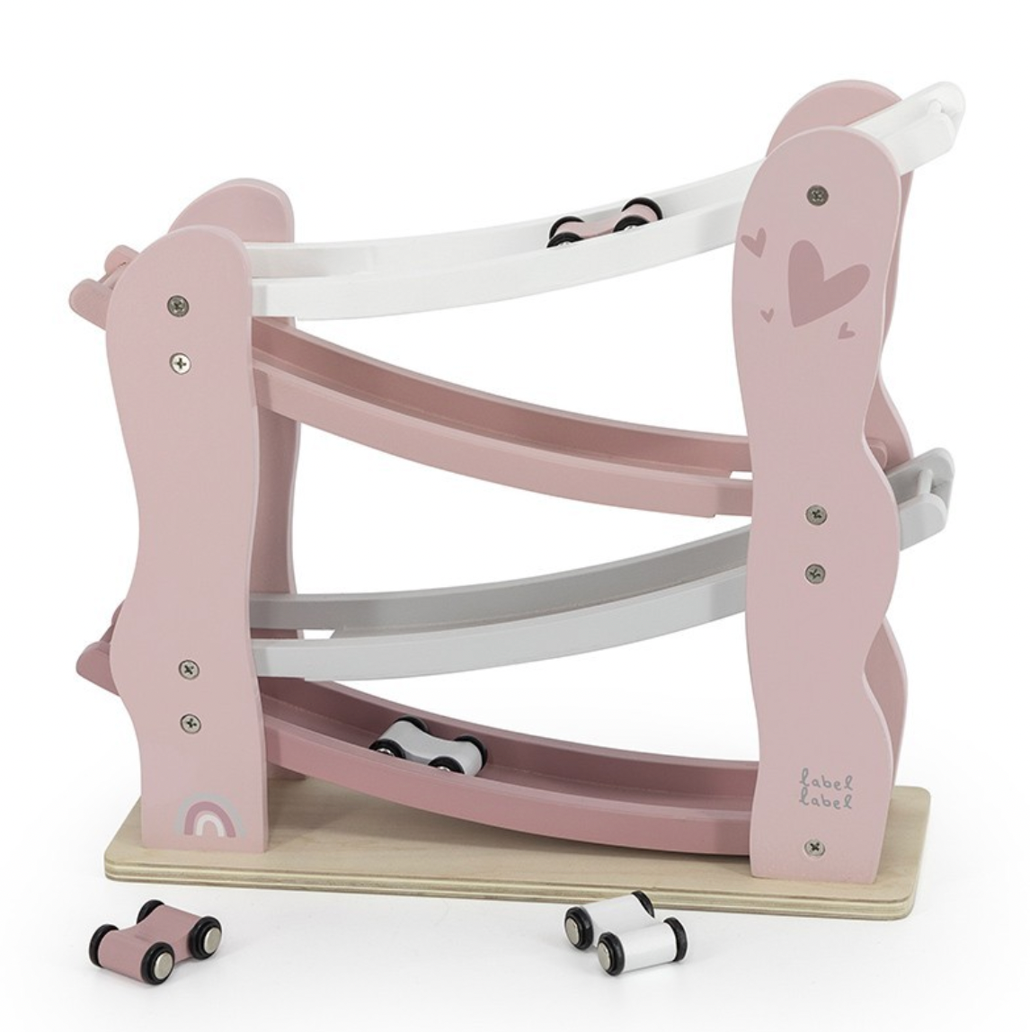 Autorutsche aus Holz rosa ab 18 Monaten