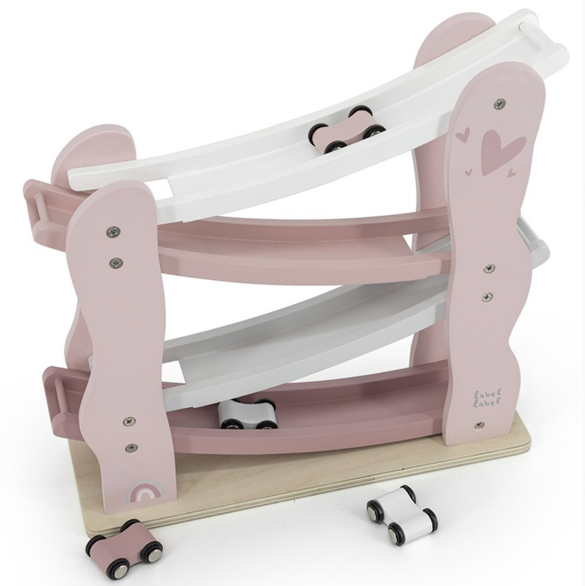 Autorutsche aus Holz rosa ab 18 Monaten