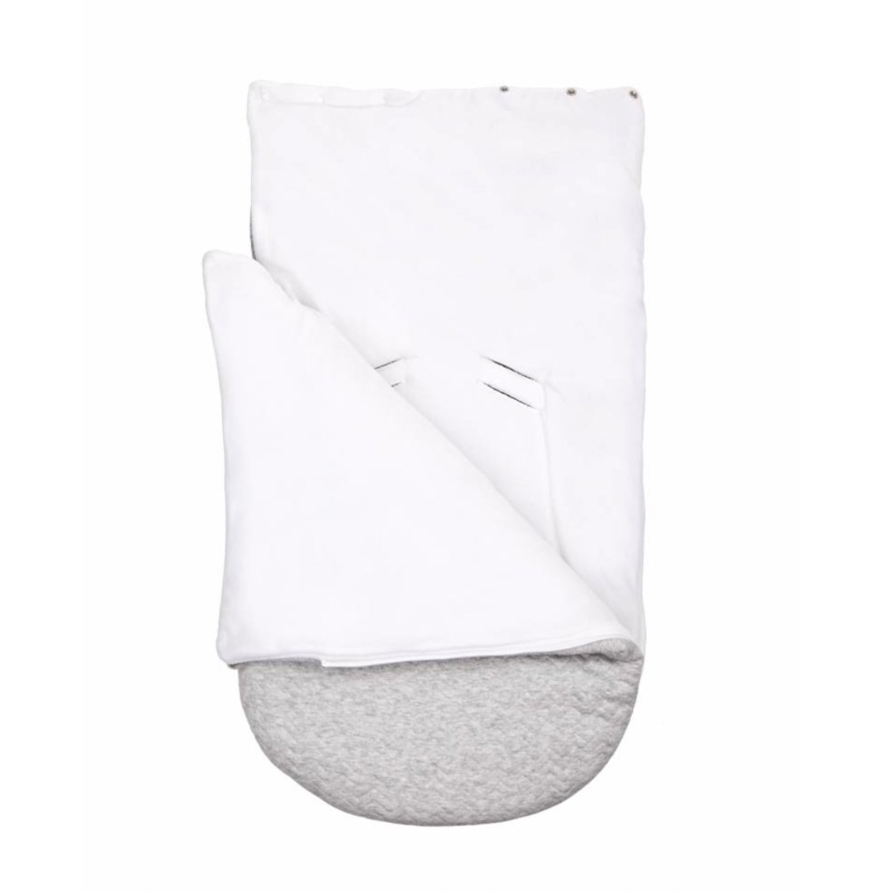 Fußsack für Babyschale Chevron Light Grey