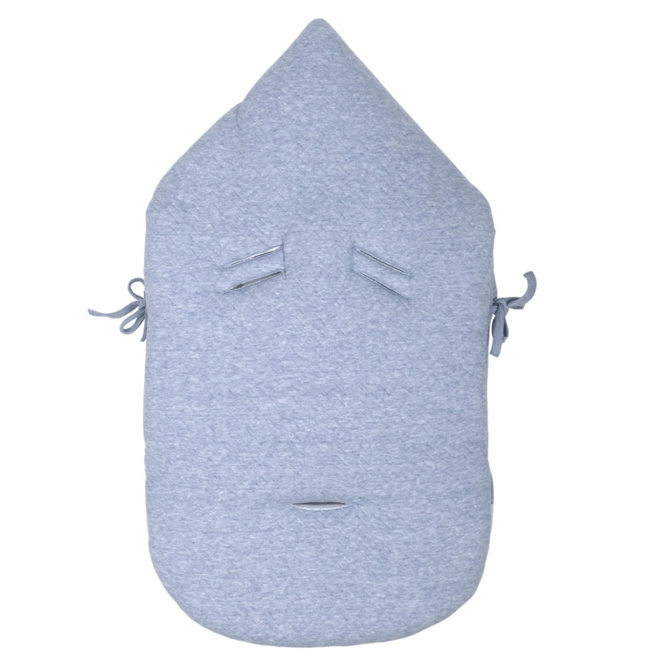 Fußsack für Babyschale Chevron Denim Blue