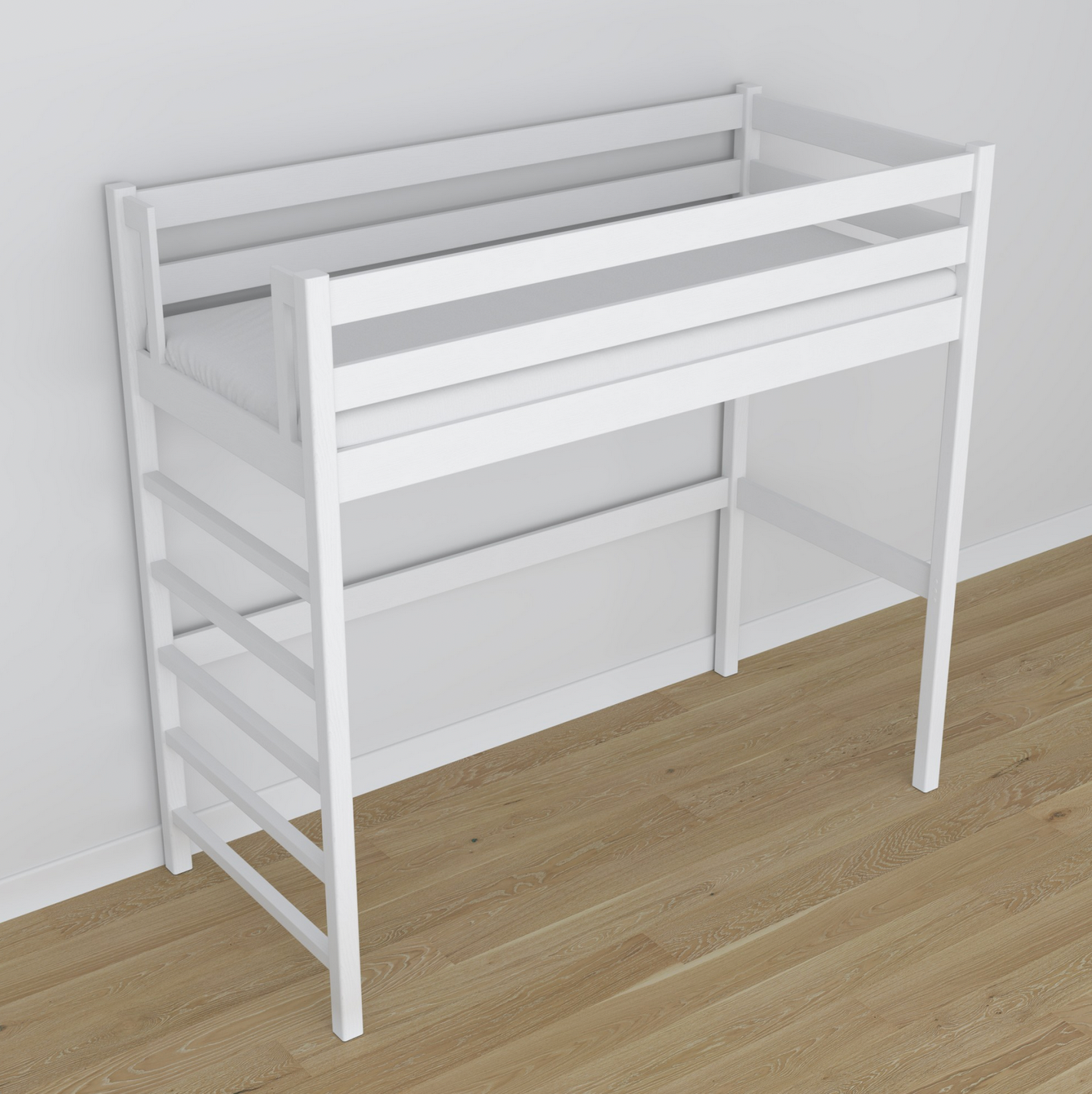 Hochbett WOODY 01 weiß