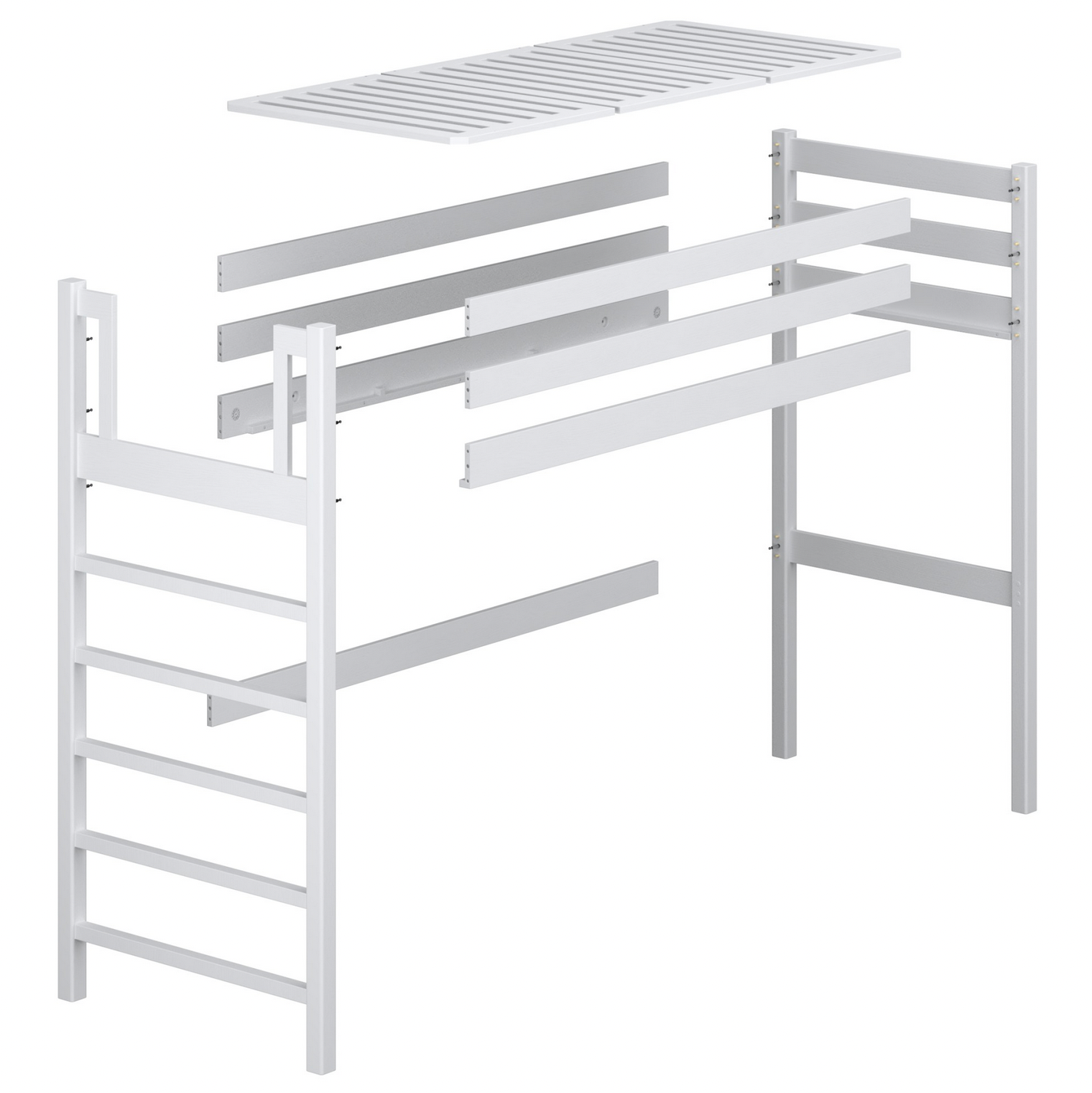 Hochbett WOODY 01 Eiche natur