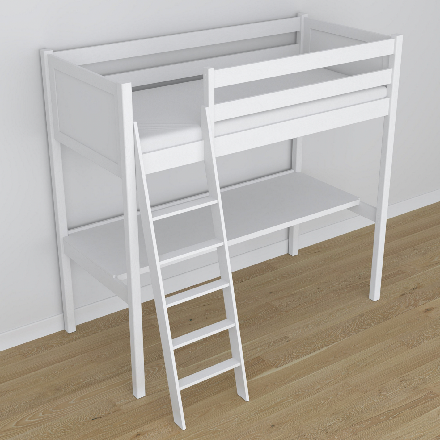 Hochbett WOODY 04 mit Schreibtisch