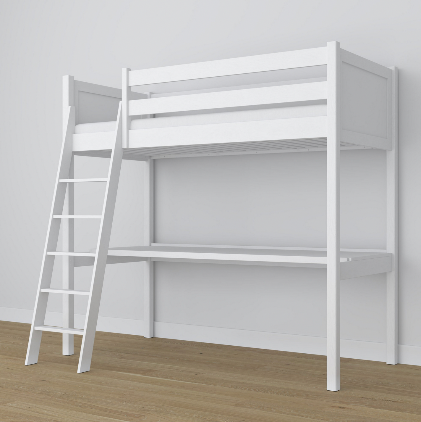 Hochbett WOODY 04 mit Schreibtisch