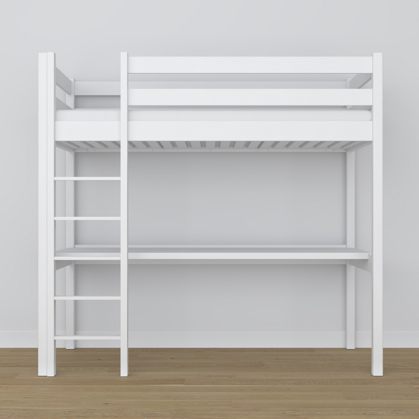 Hochbett WOODY 05 mit Schreibtisch