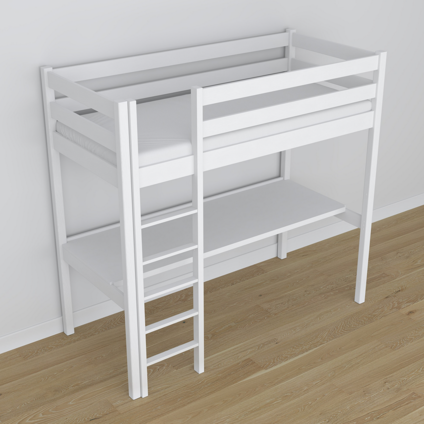 Hochbett WOODY 05 mit Schreibtisch