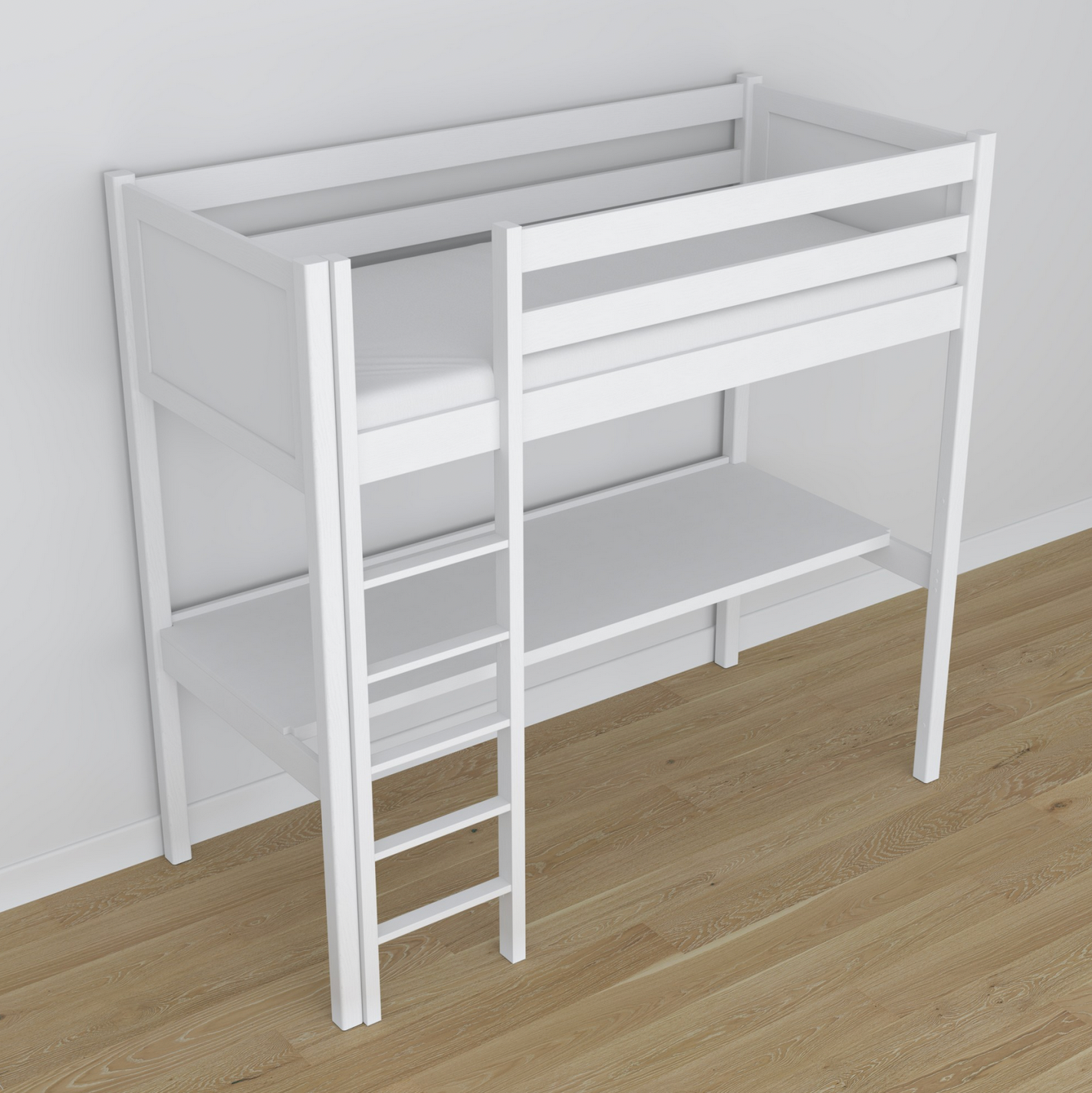 Hochbett WOODY 06 mit Schreibtisch