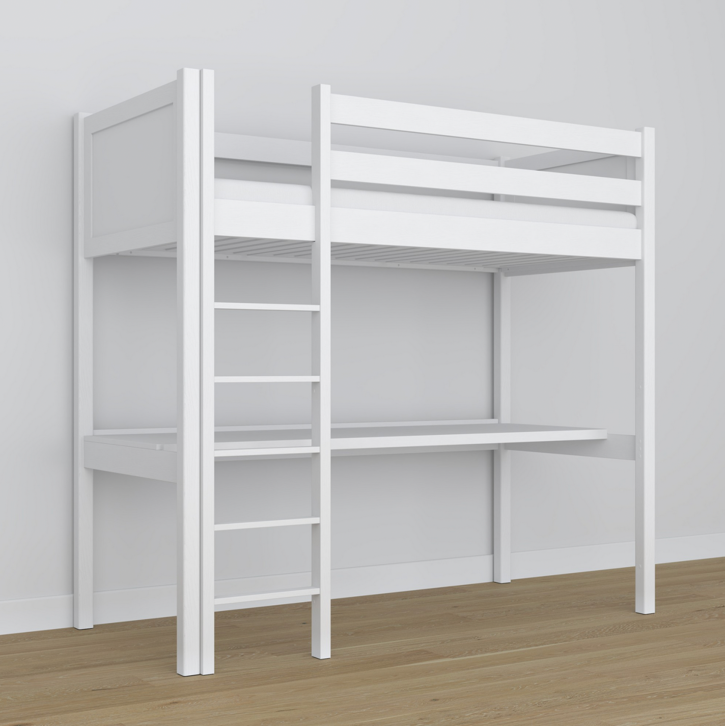 Hochbett WOODY 06 mit Schreibtisch