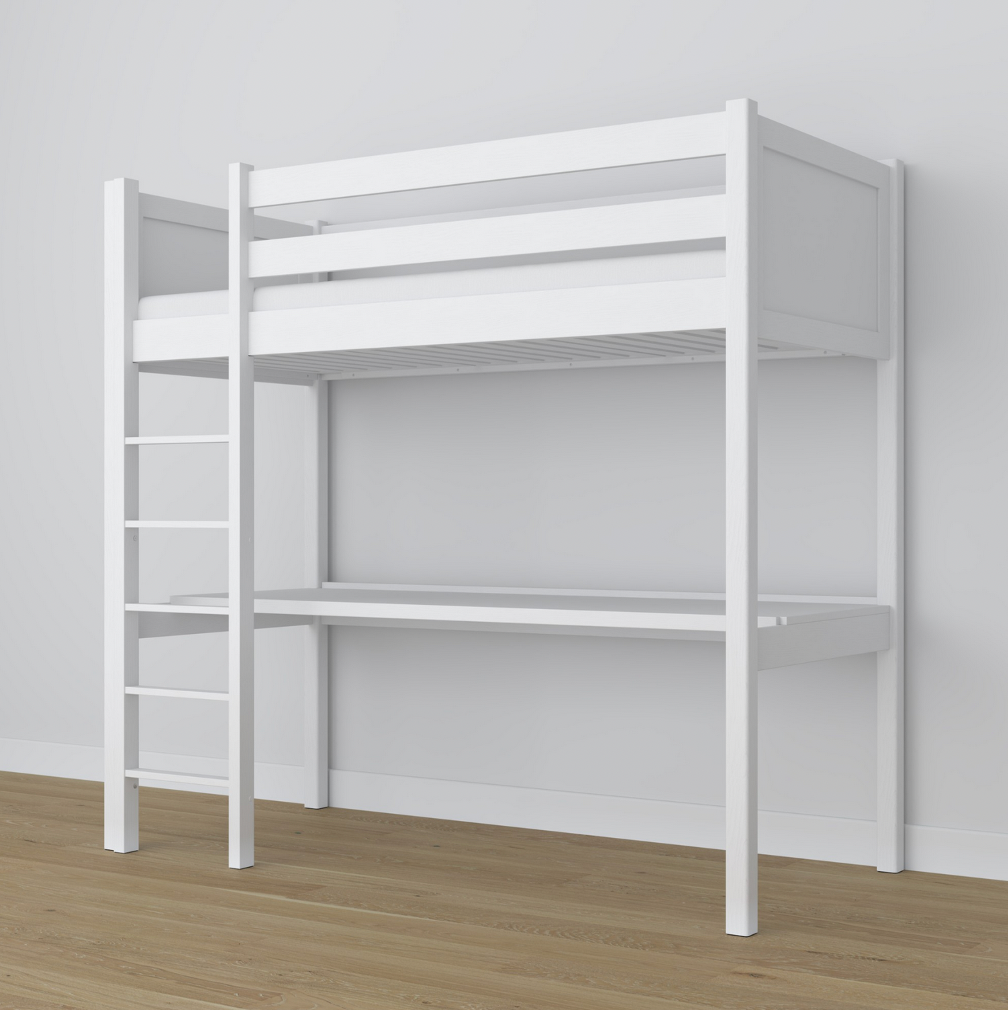 Hochbett WOODY 06 mit Schreibtisch