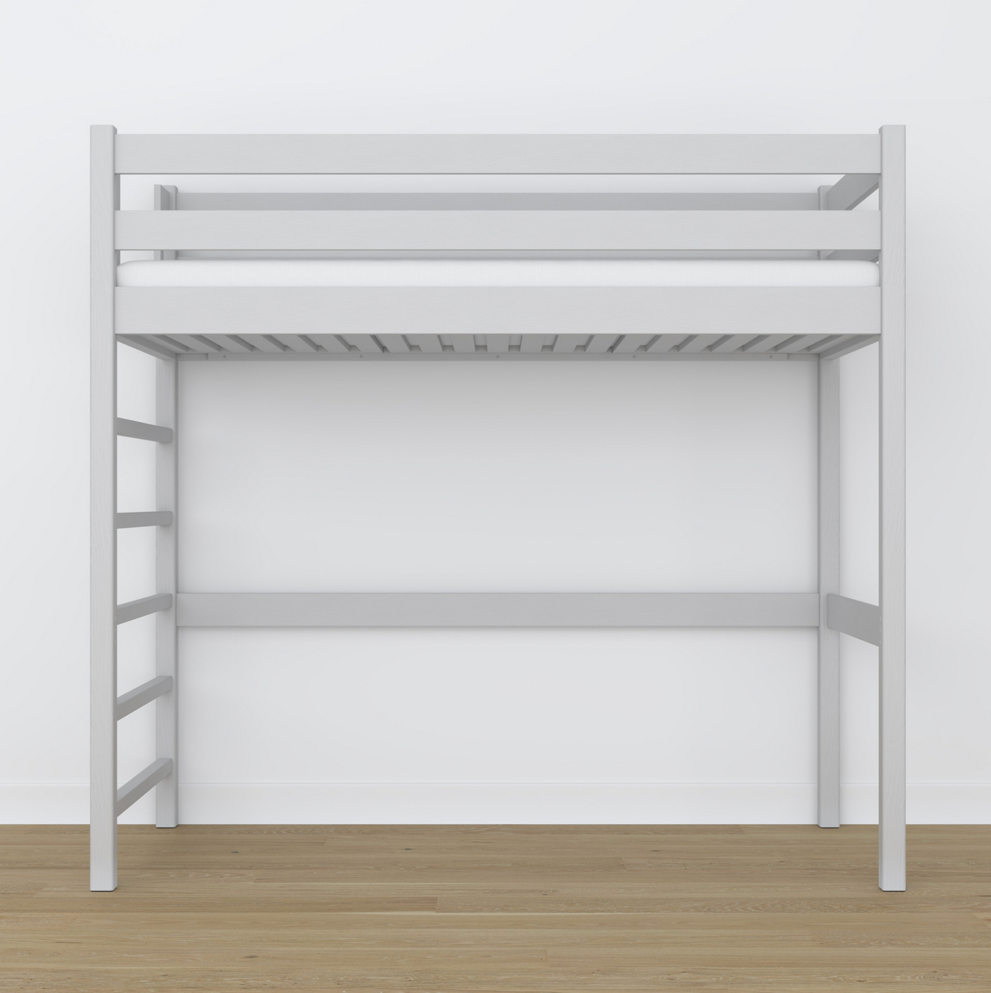 Hochbett WOODY 01 hellgrau