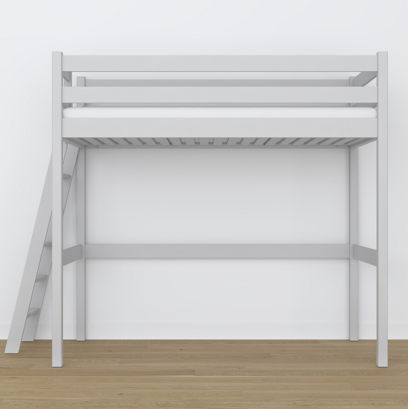 Hochbett WOODY 02 hellgrau