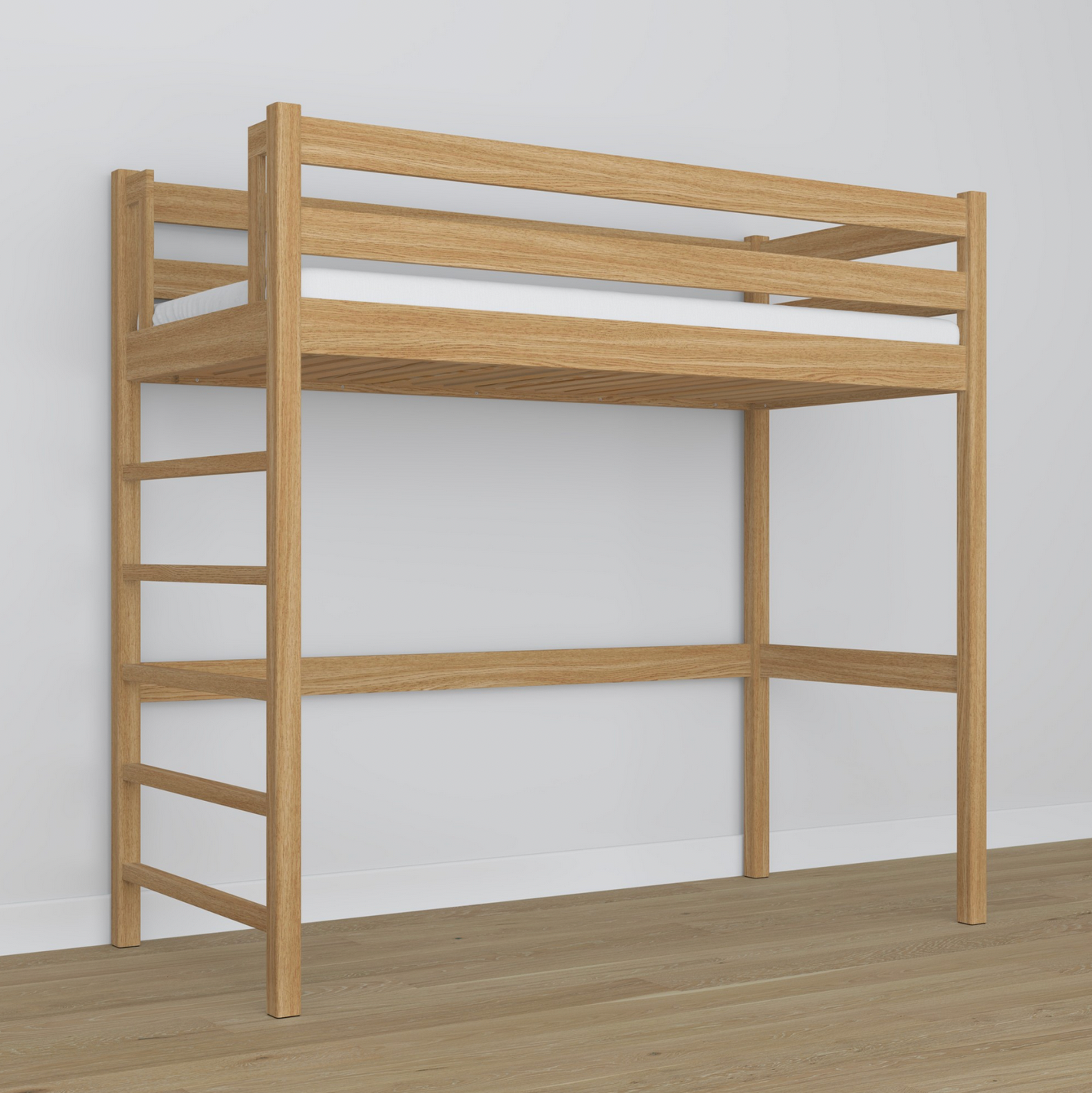 Hochbett WOODY 01 Eiche natur