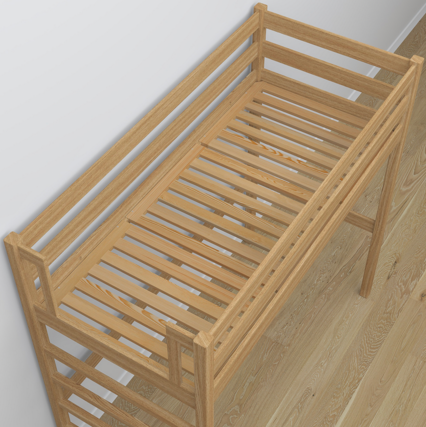 Hochbett WOODY 01 Eiche natur