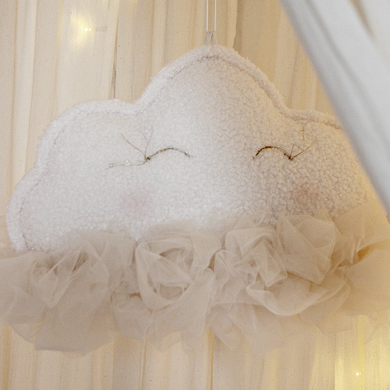 Cotton & sweets Mobile Wolke vanille zum Aufhängen