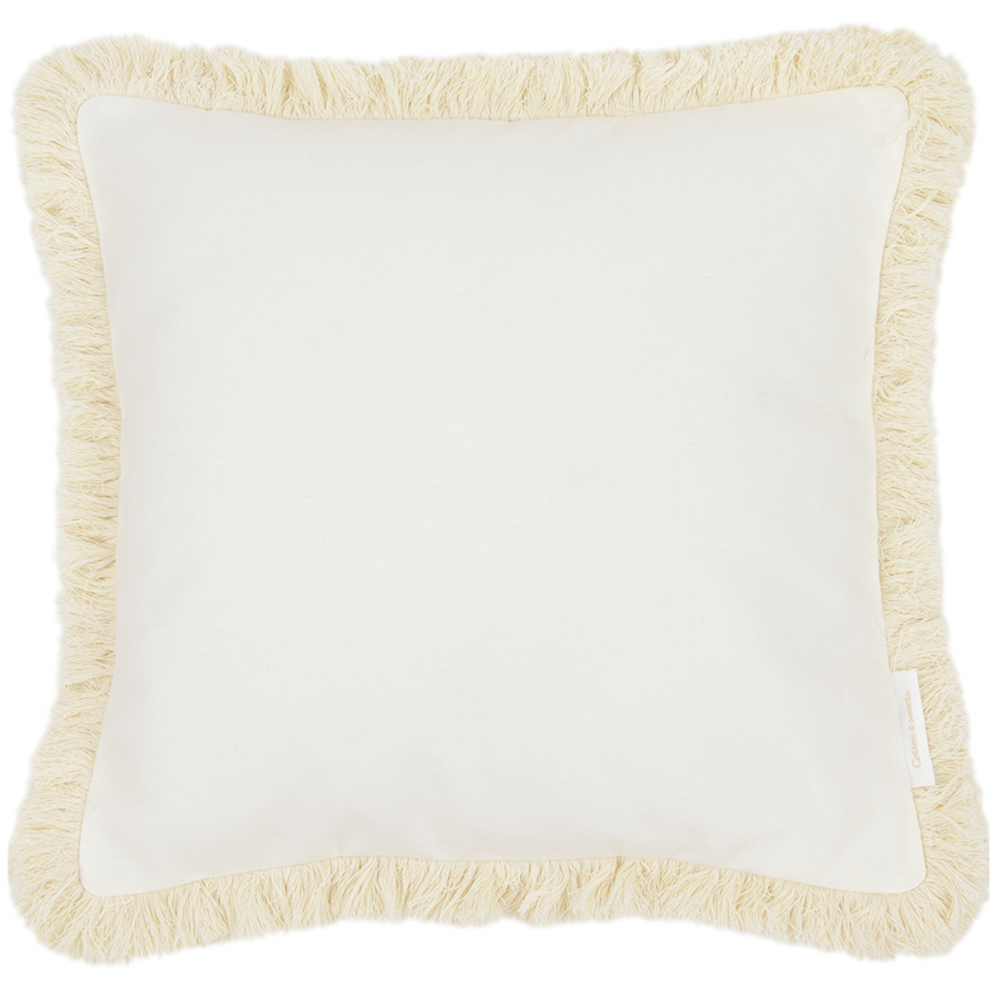 Dekokissen BOHO quadratisch vanille