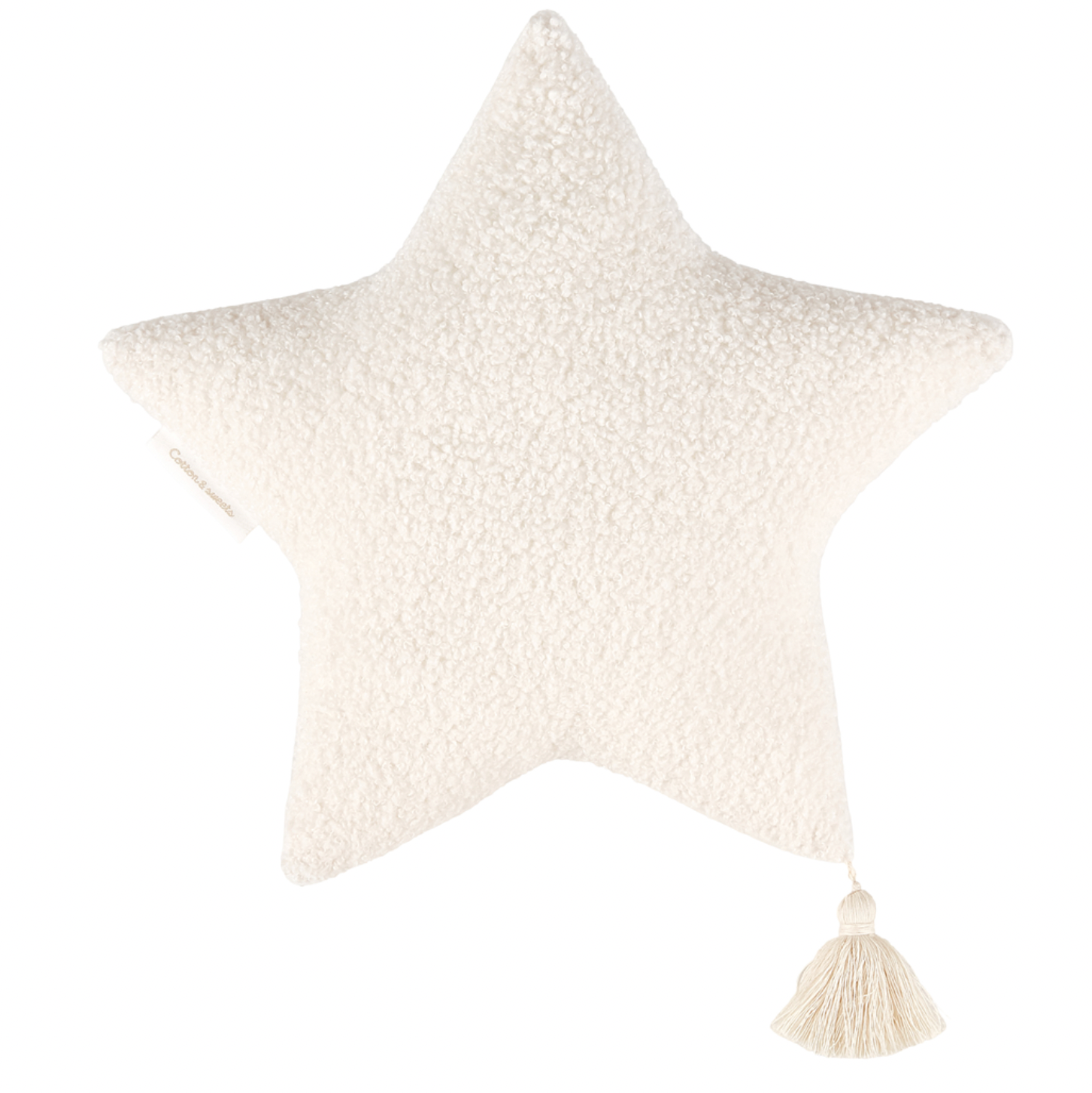 Dekokissen BOHO Boucle Stern vanille