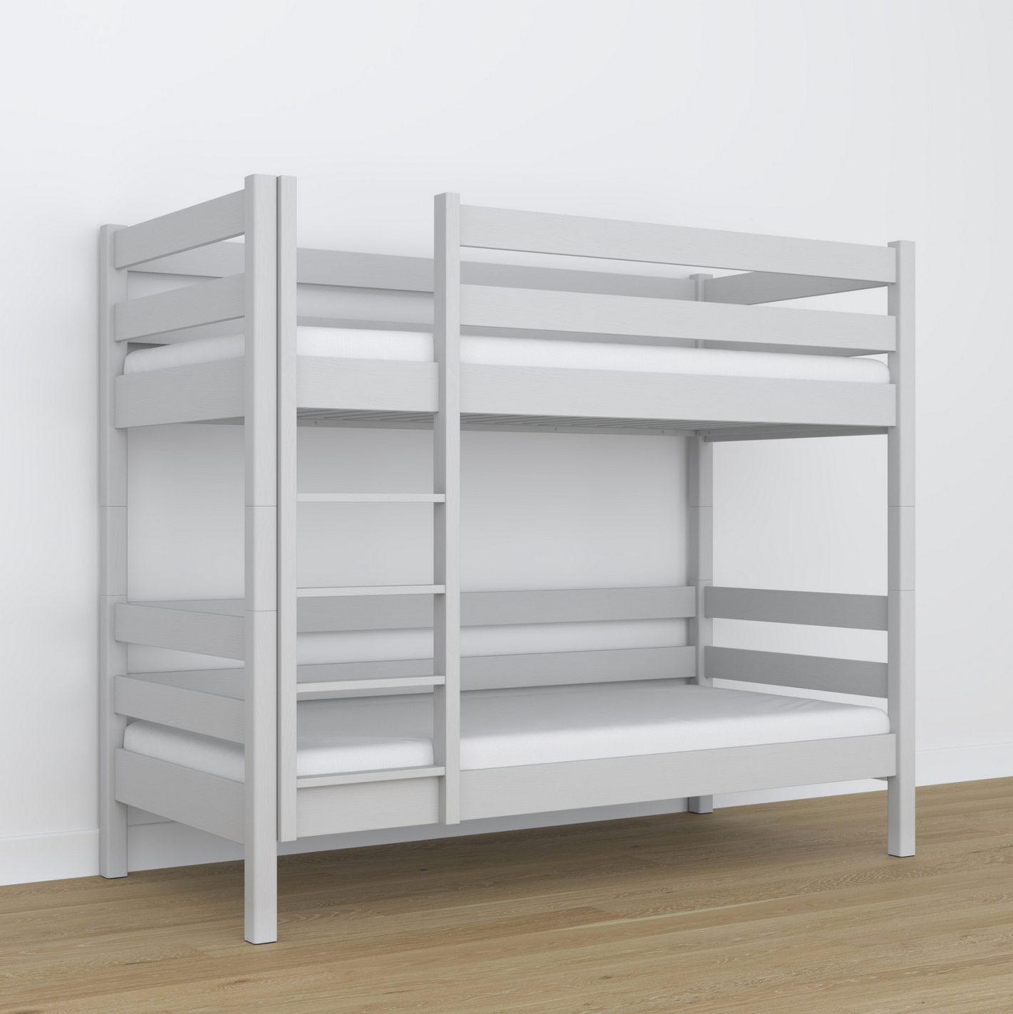 Stockbett WOODY 01 hellgrau