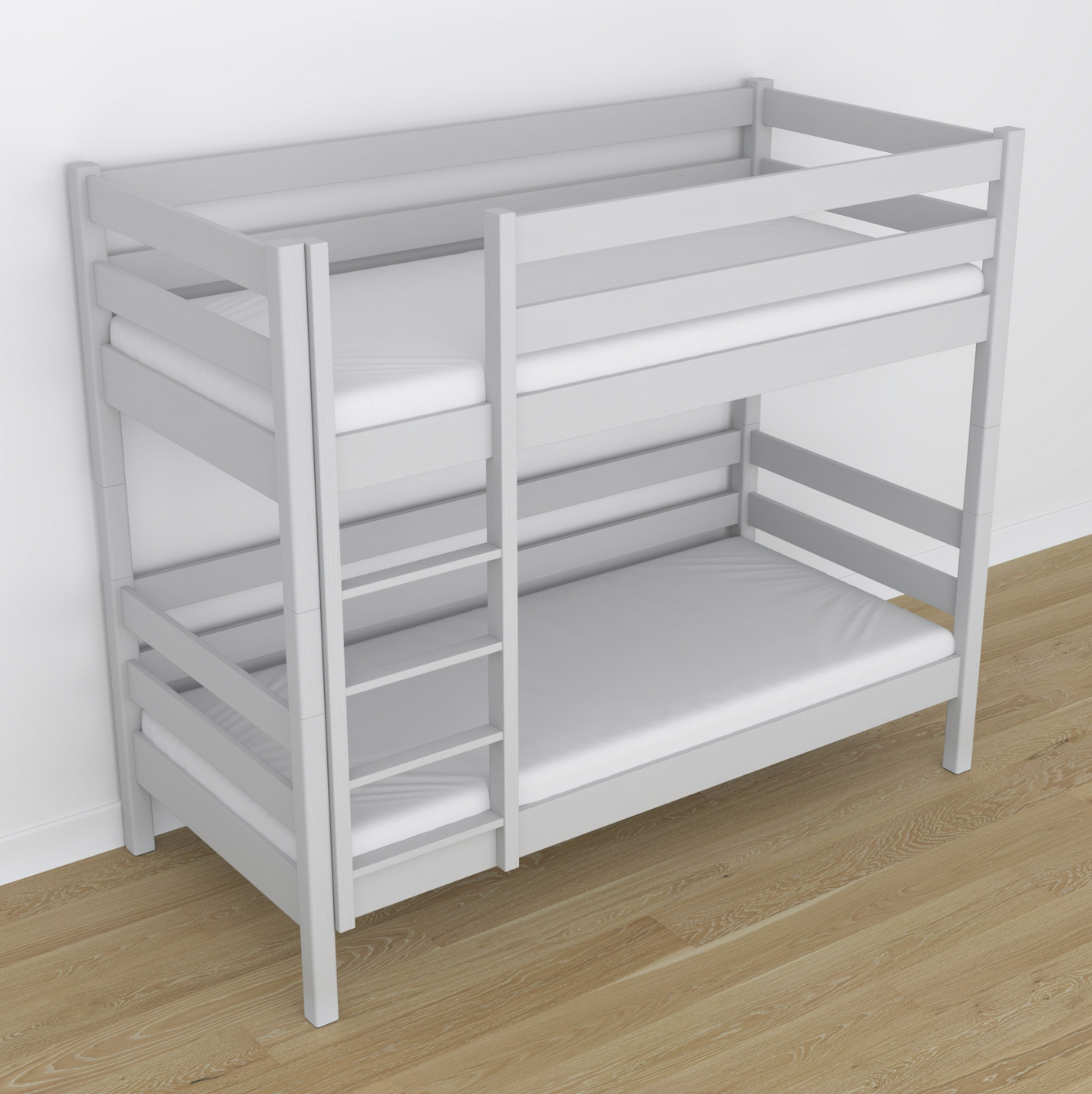 Stockbett WOODY 01 hellgrau