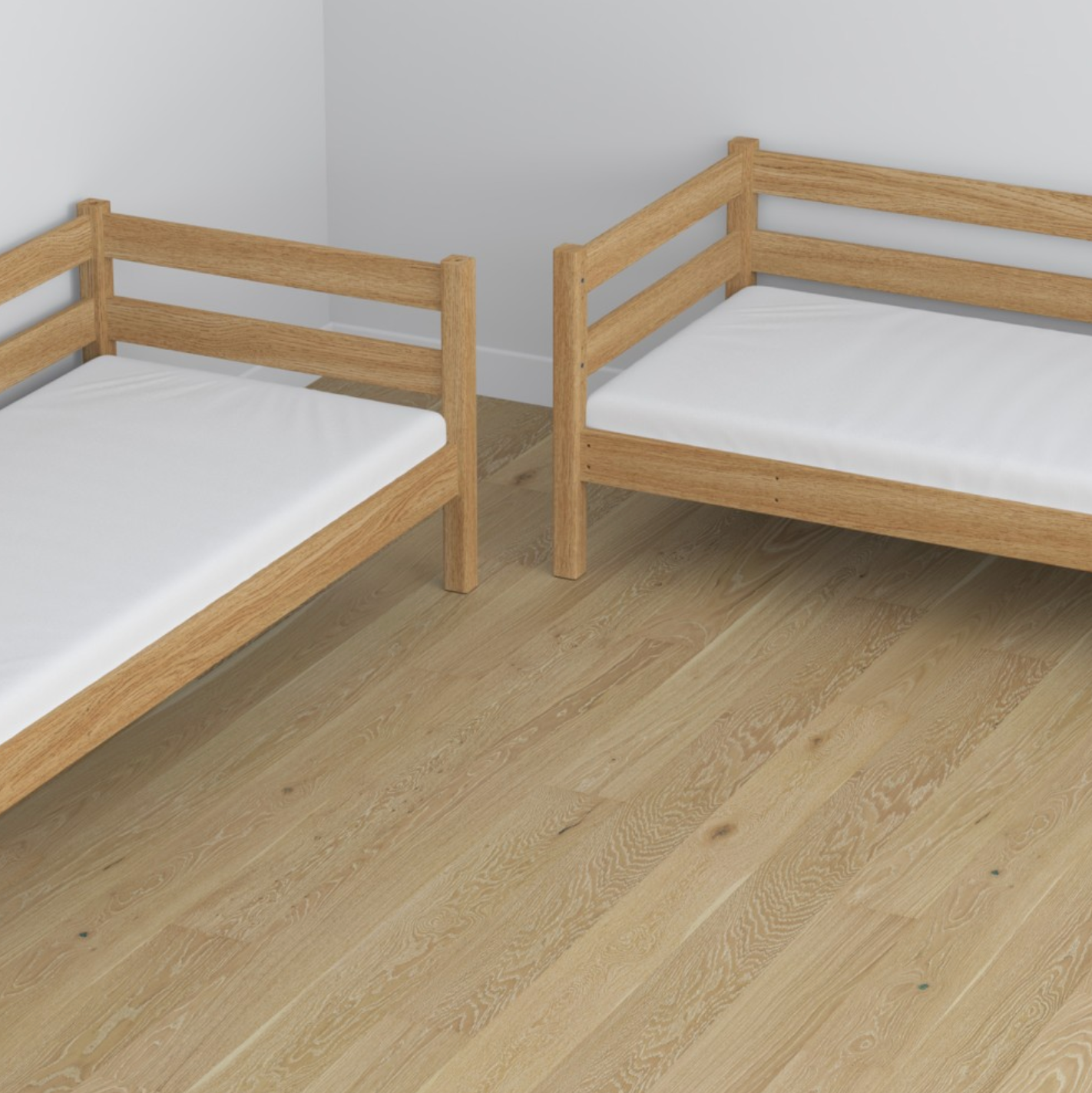 Stockbett WOODY 01 Eiche natur
