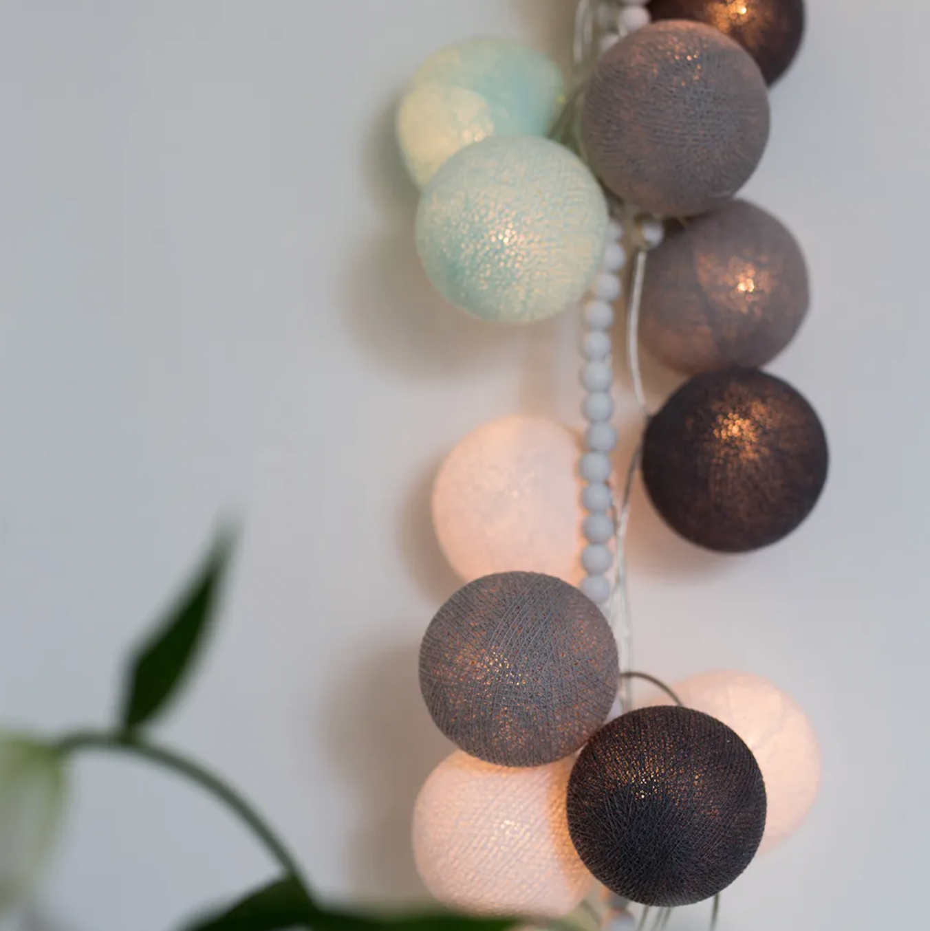 Lichterkette AQUA GREY