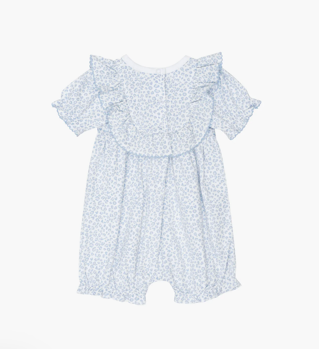 Sommer Romper Leo Edith aus PIMA Baumwolle - blau